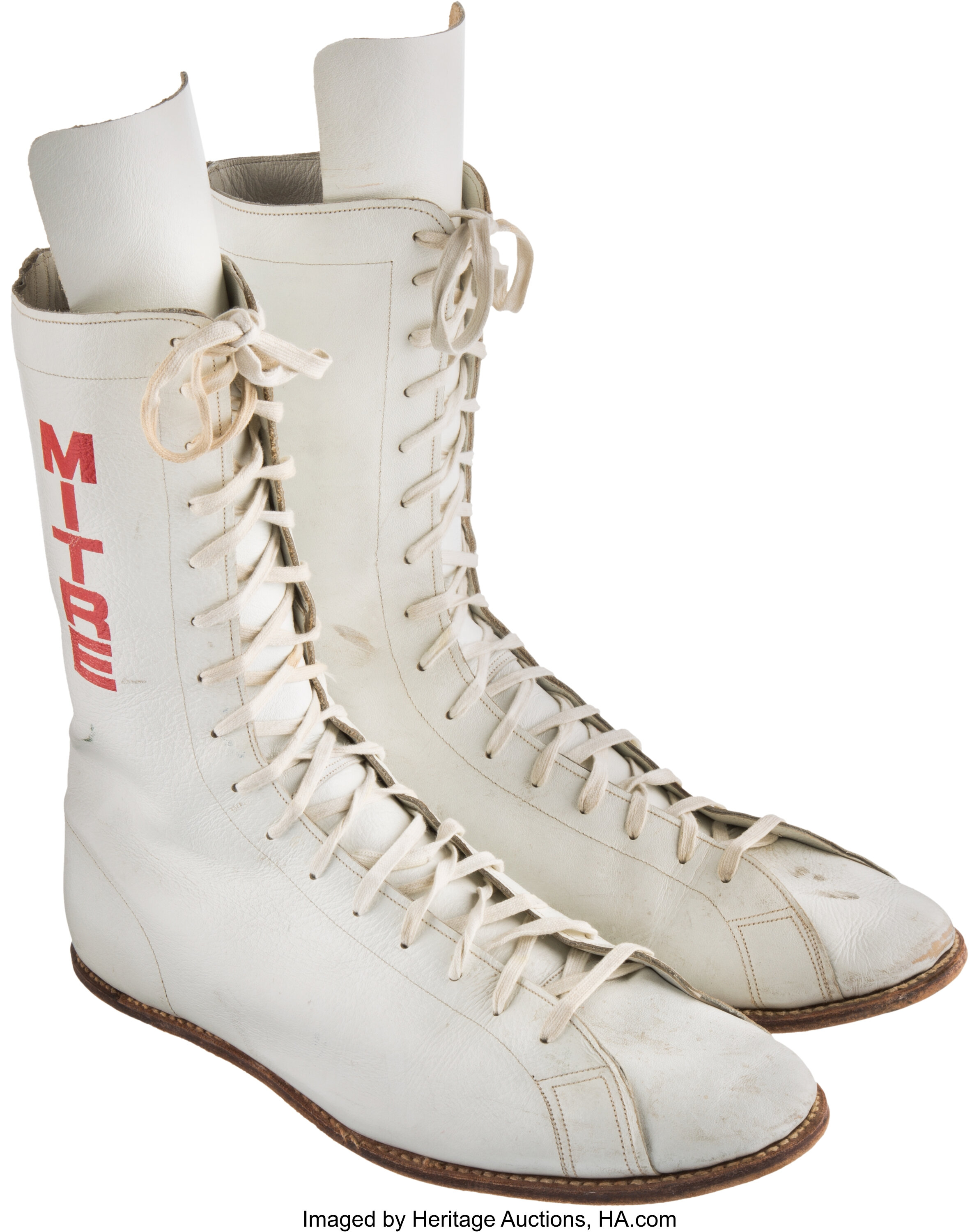1977 Muhammad Ali Fight Worn Shoes from Earnie Shavers Bout.... | Lot ...