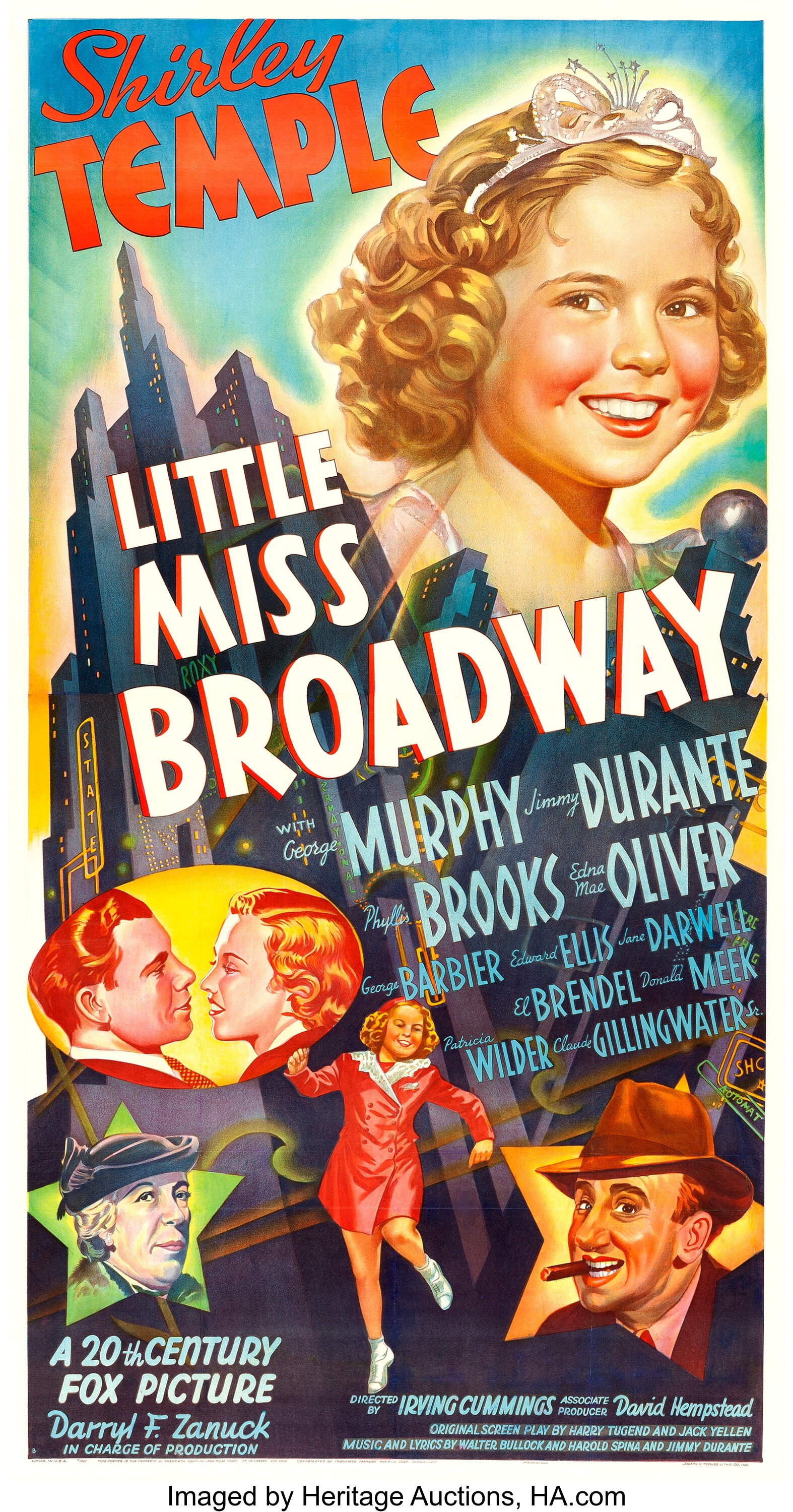 Little Miss Broadway (20th Century Fox, 1938). Three Sheet (41