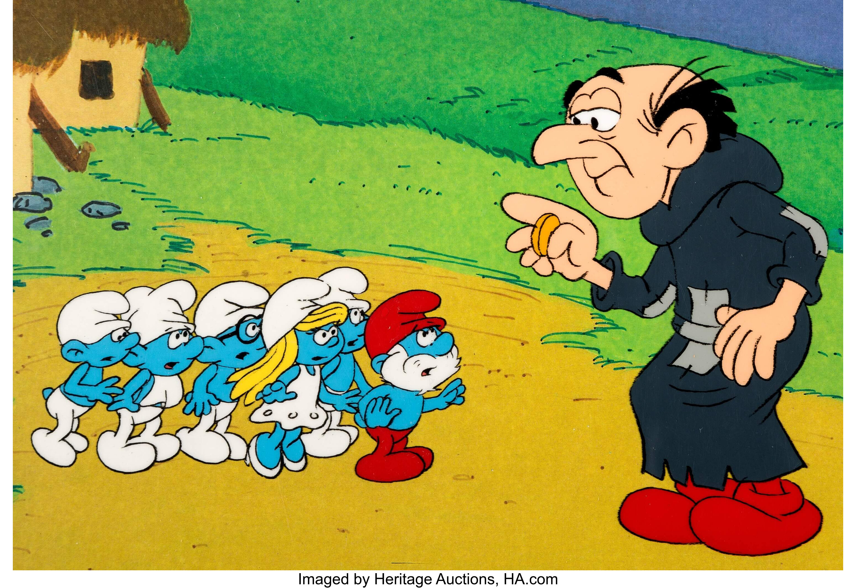 The Smurfs Production Cel Hanna Barbera C 1980s Animation Lot 11160 Heritage Auctions 8084