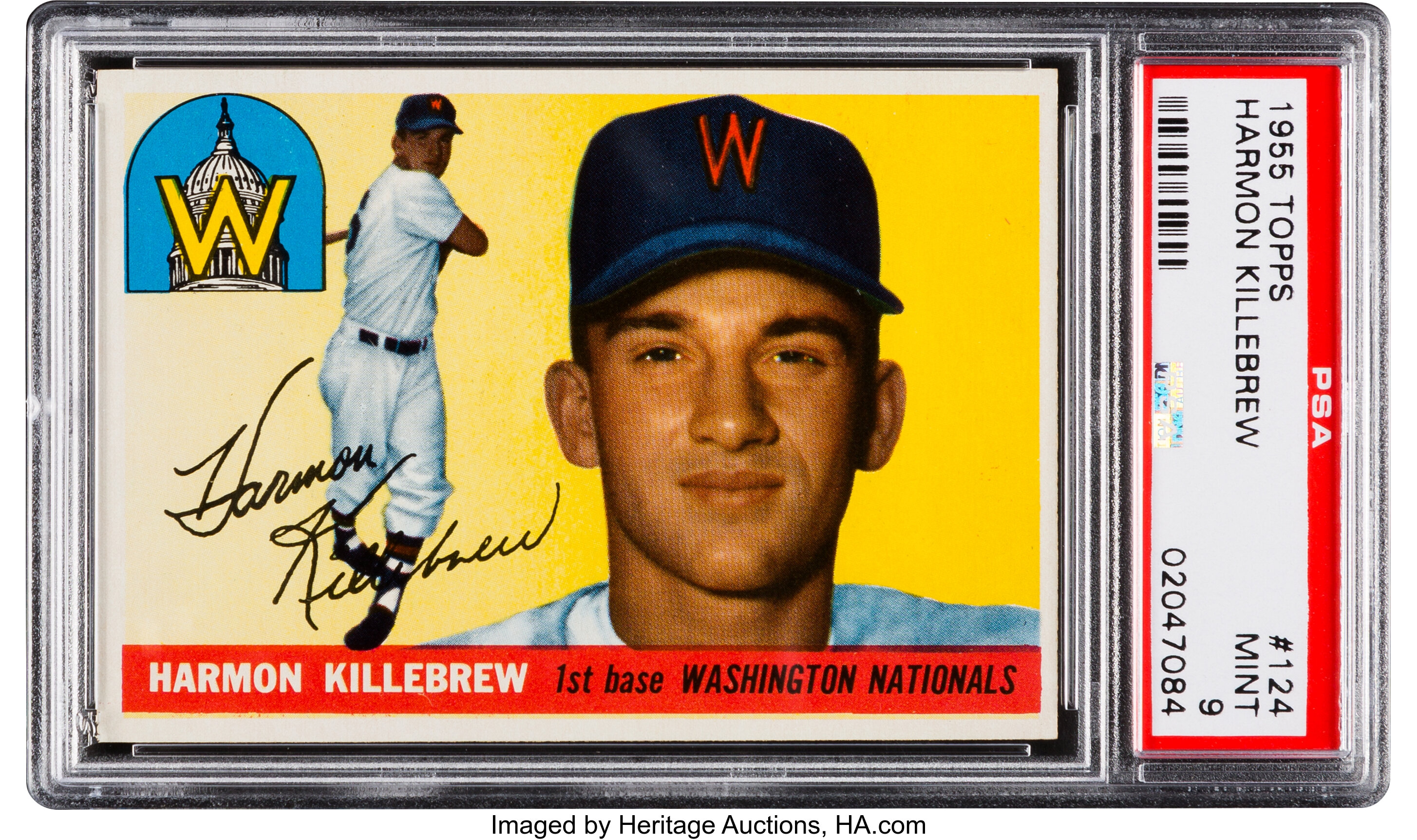 Lot Detail - 1955 Topps #124 Harmon Killebrew Rookie Card - PSA MINT 9