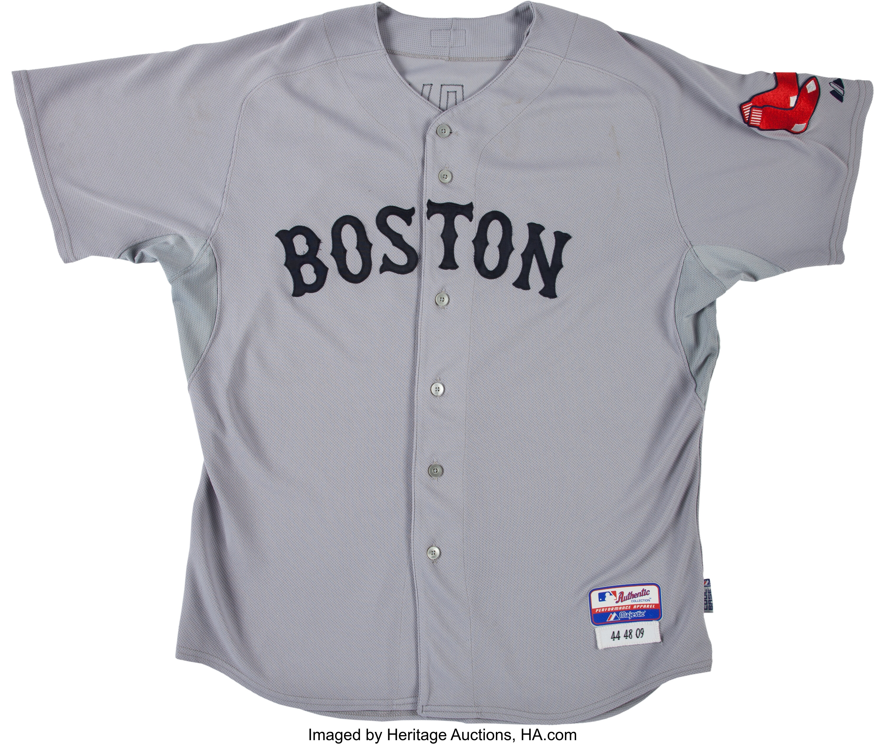 2009 Jason Bay Game Worn Boston Red Sox Jersey.  Baseball