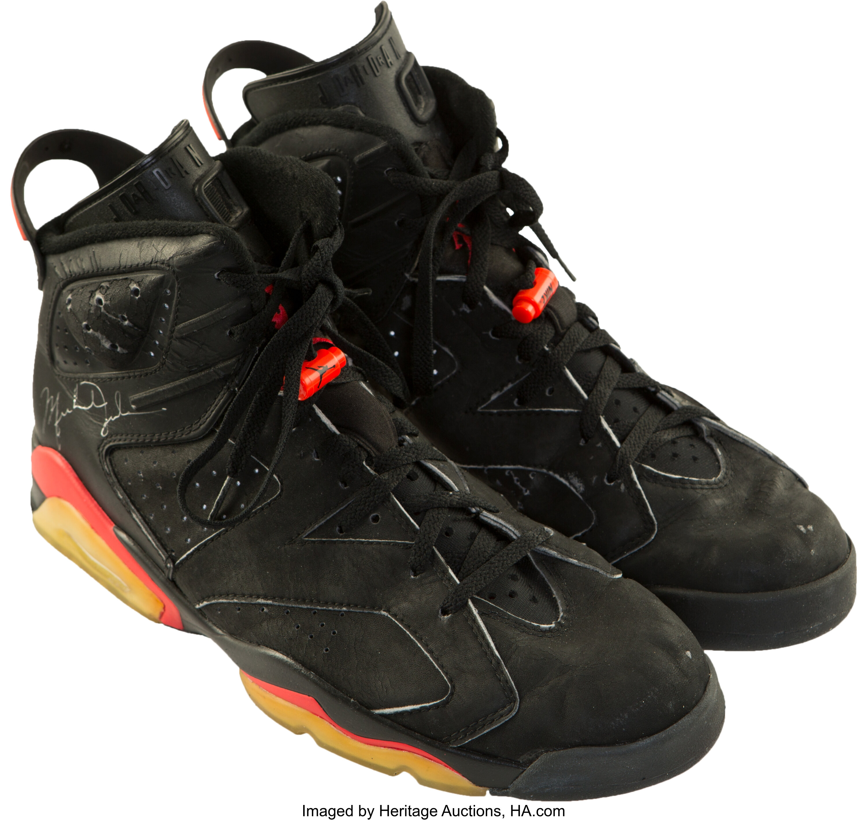 1991 Michael Jordan NBA Finals Game Worn & Signed Sneakers, MEARS | Lot  #80138 | Heritage Auctions