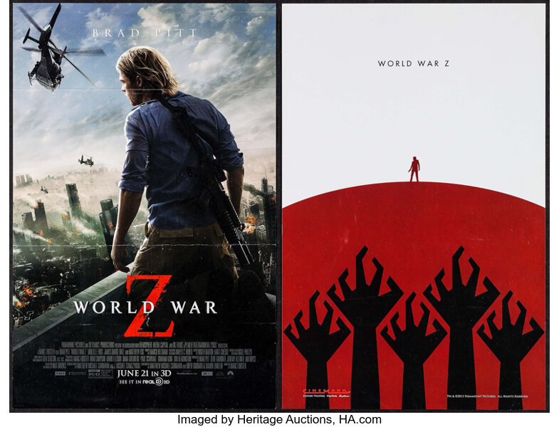 World War Z Paramount 13 Cinemark Exclusive Mini Poster Lot Heritage Auctions