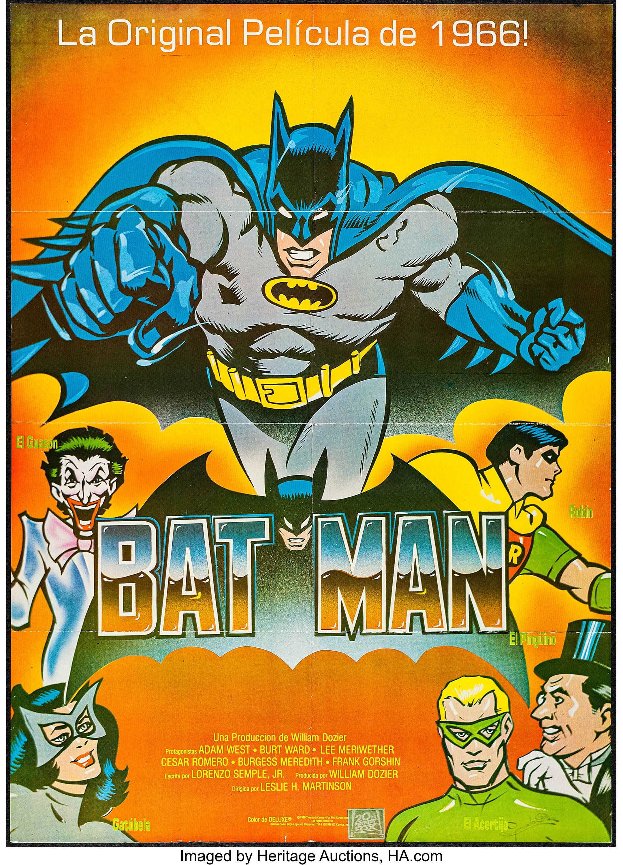 Batman (20th Century Fox, R-1989). Spanish One Sheet (