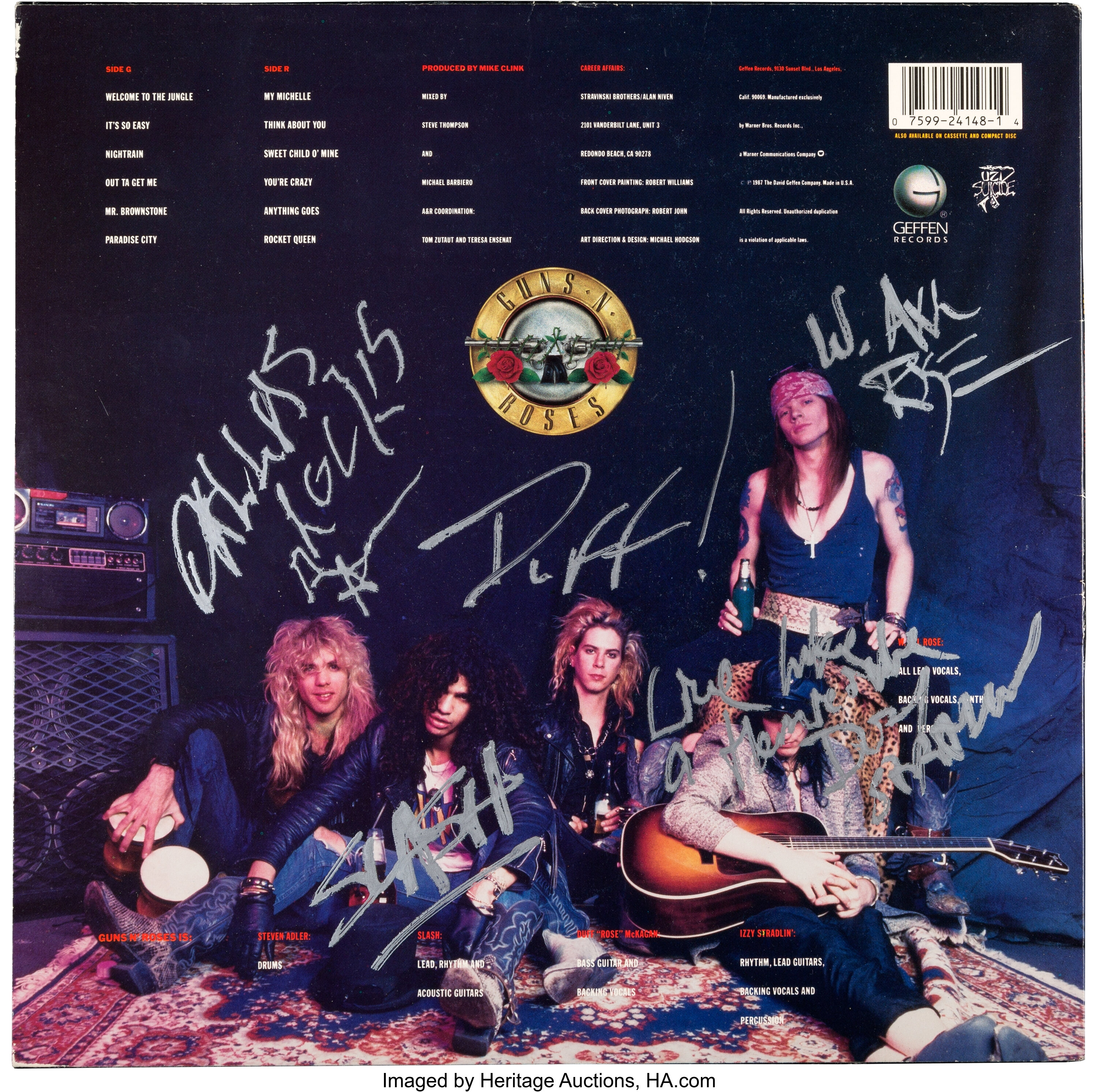 Guns N' Roses Signed Album