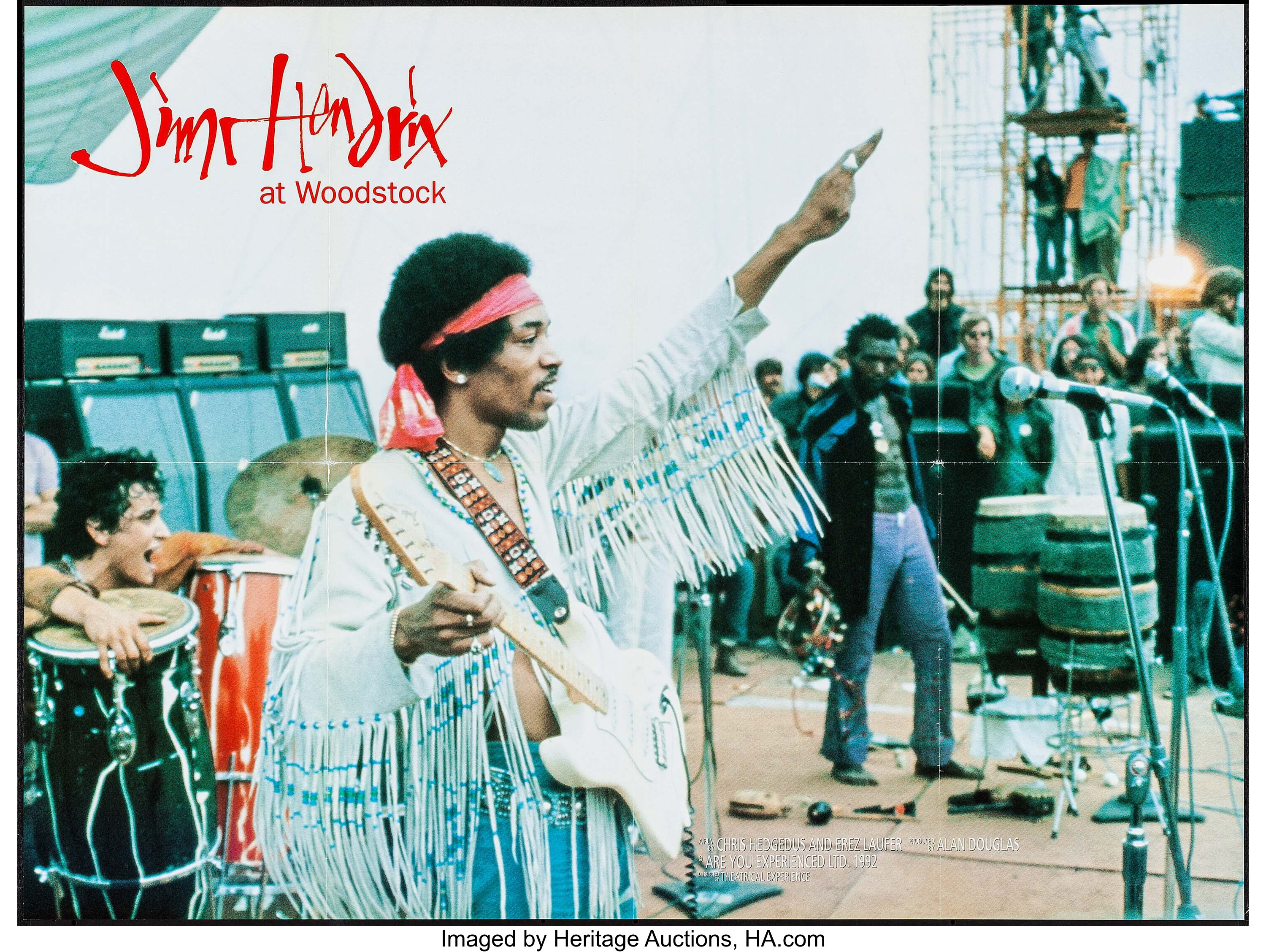 Jimi Hendrix at Woodstock (Theatrical Experience, 1992). British | Lot ...