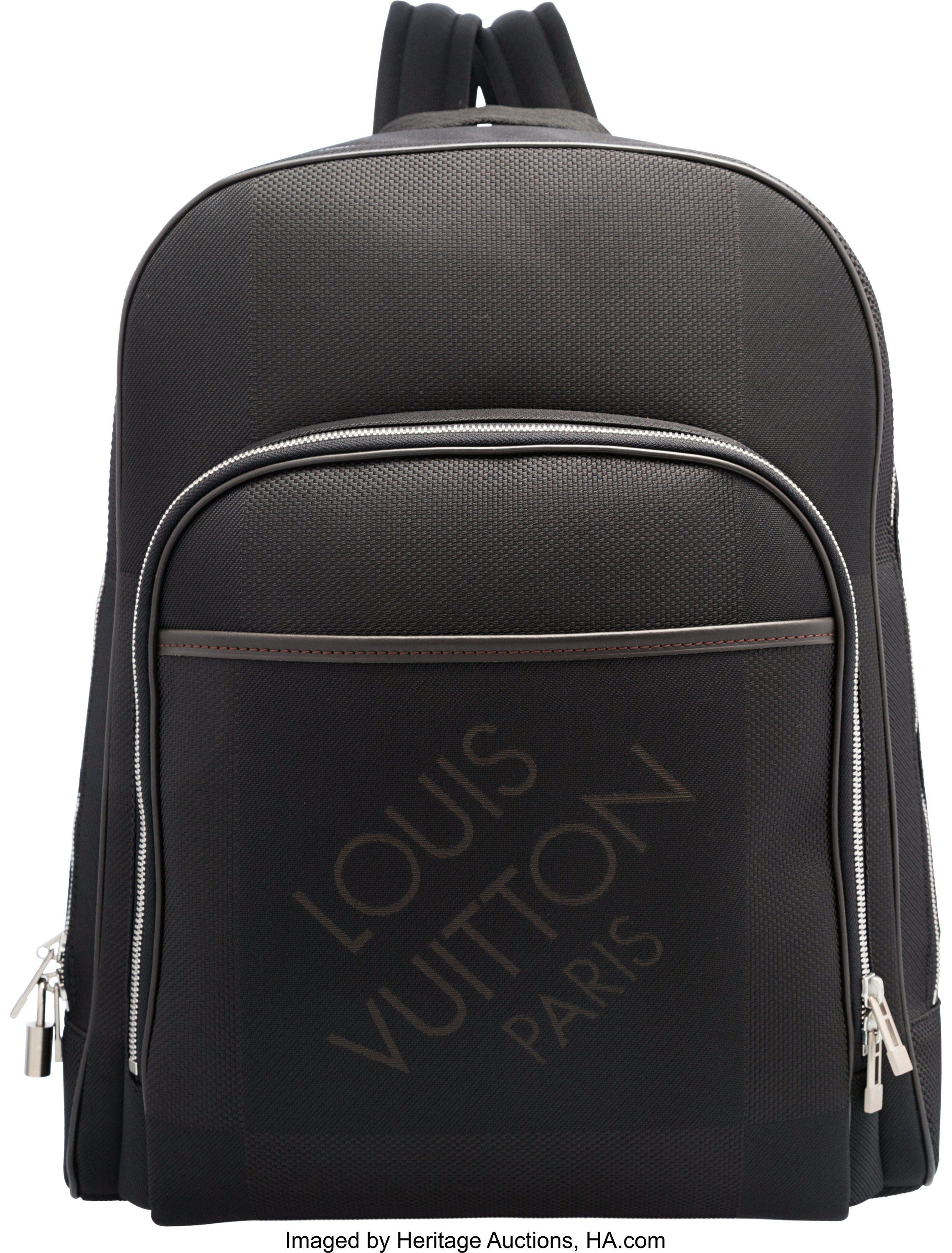 Louis Vuitton Black Damier Geant Nylon Mesh Neo Bongo Backpack Bag., Lot  #58275