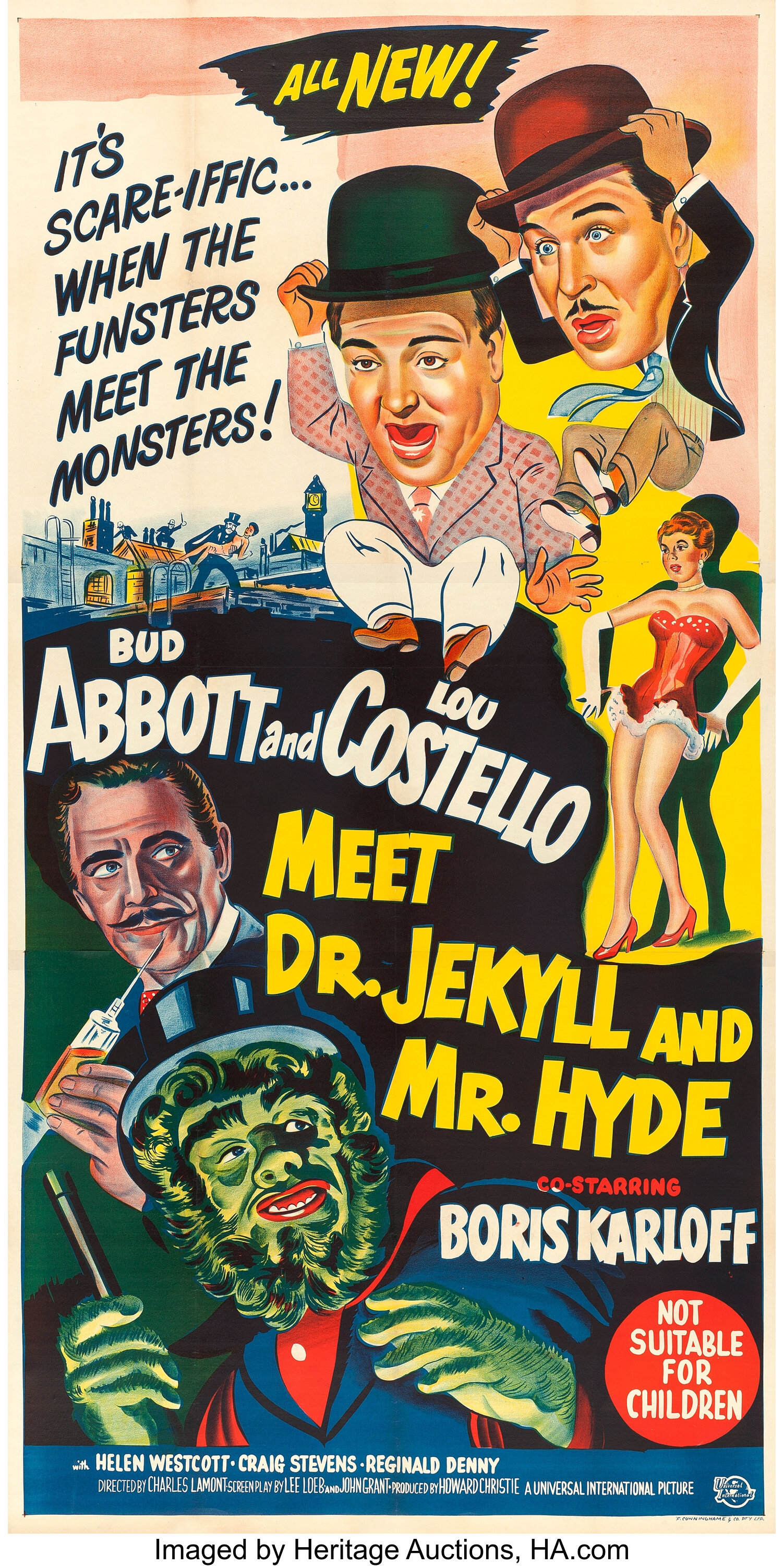 Abbott and Costello Meet Dr. Jekyll and Mr. Hyde (Universal | Lot ...