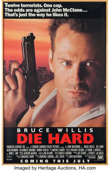 A Bruce Willis Owned Movie Poster Of Die Hard Movie Tv Lot 89109 Heritage Auctions