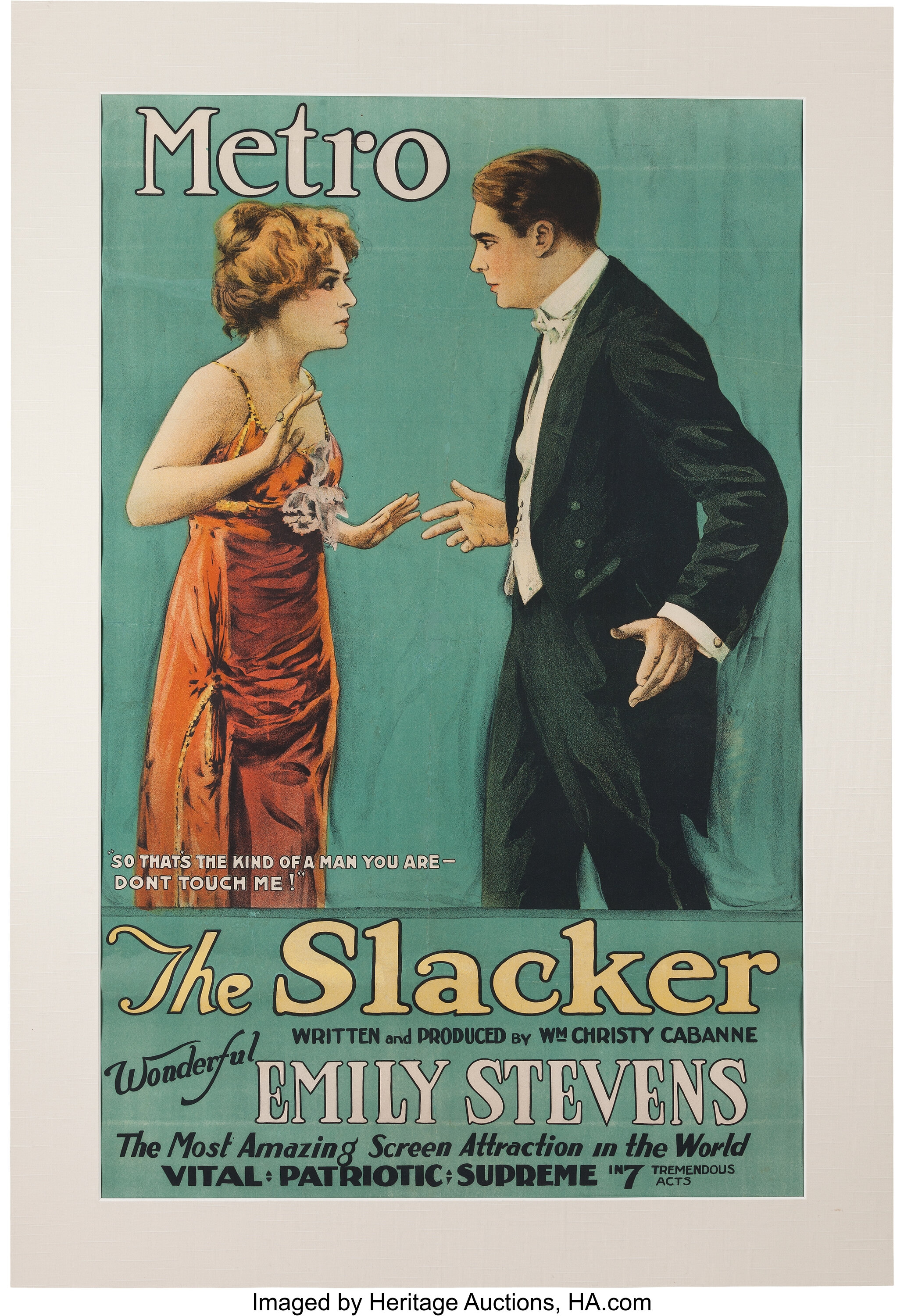 A Bruce Willis Owned Movie Poster from "The Slacker."... Movie/TV Lot