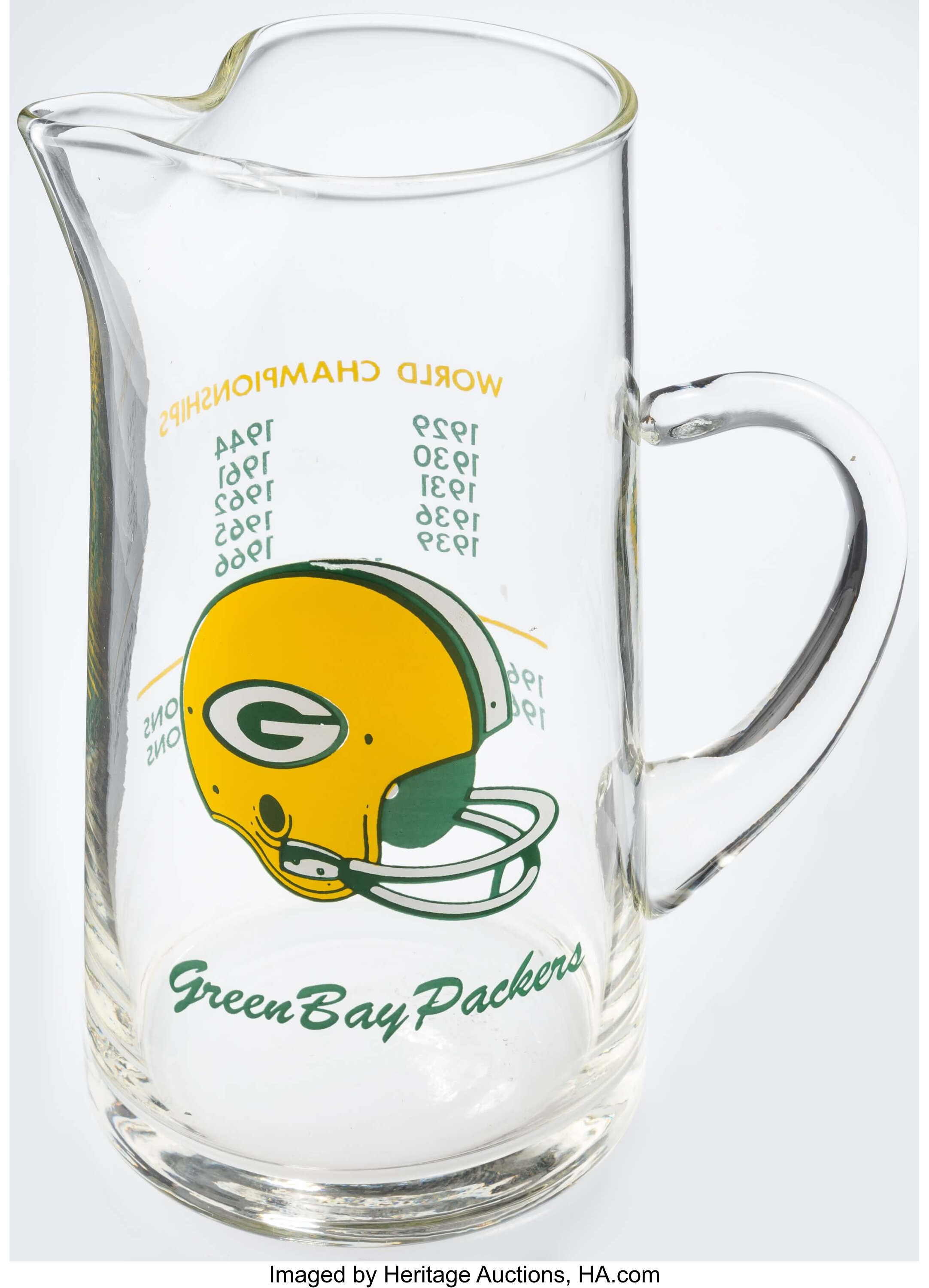 Green Bay Packers Vintage NFL 1979 Burger Chef Collectible Glass