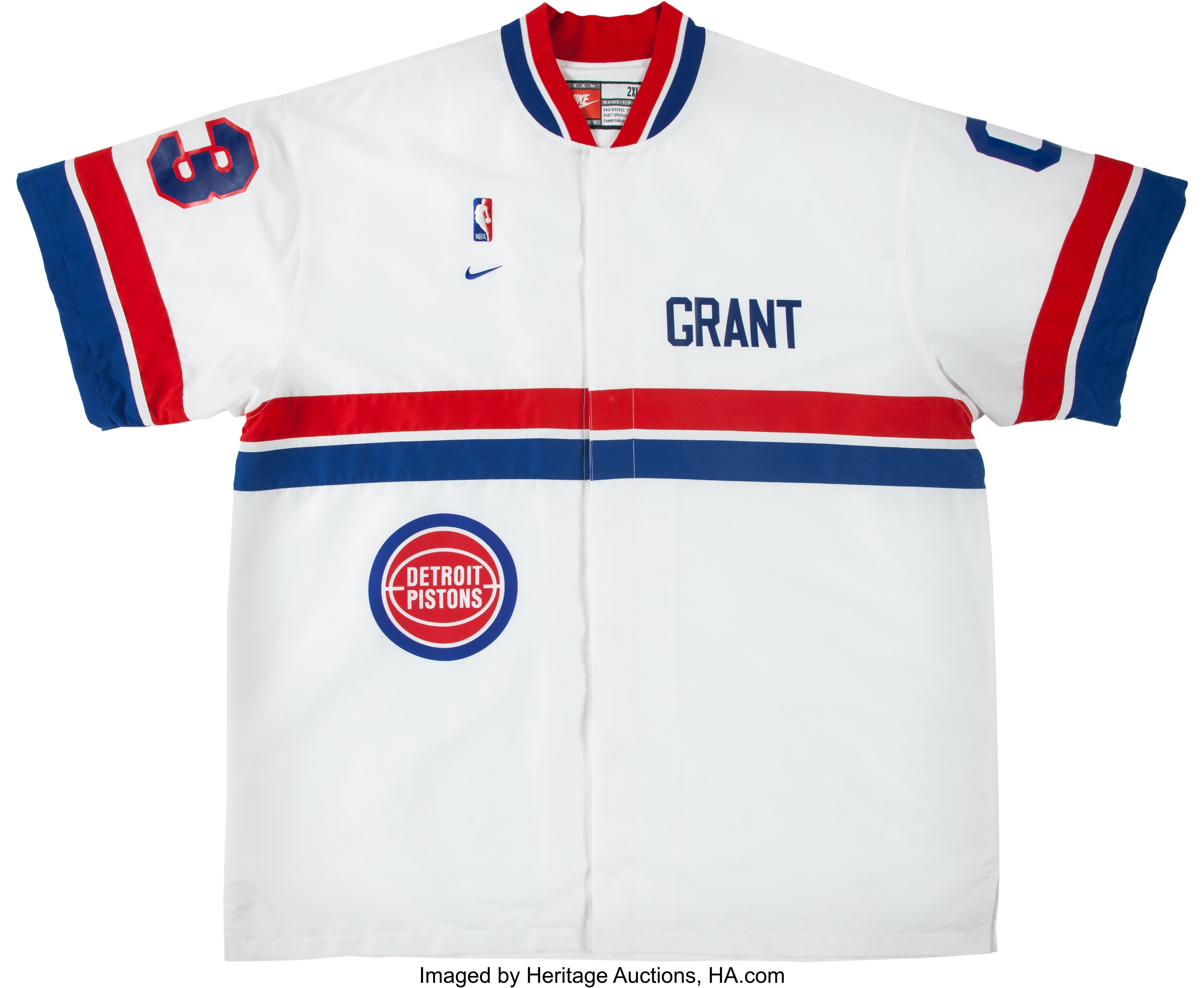 Mitchell & Ness Men's Detroit Pistons Team History Warm Up Jacket