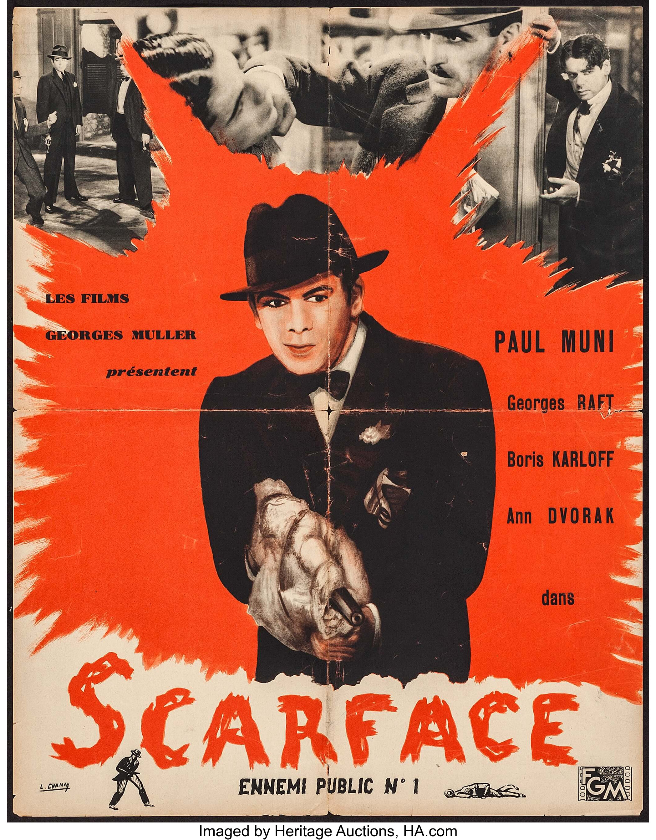 Scarface (Georges Muller, R-1950). French Petite (18.5