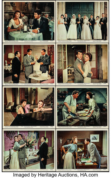 Ten Thousand Bedrooms Mgm 1957 Color Photo Set Of 12