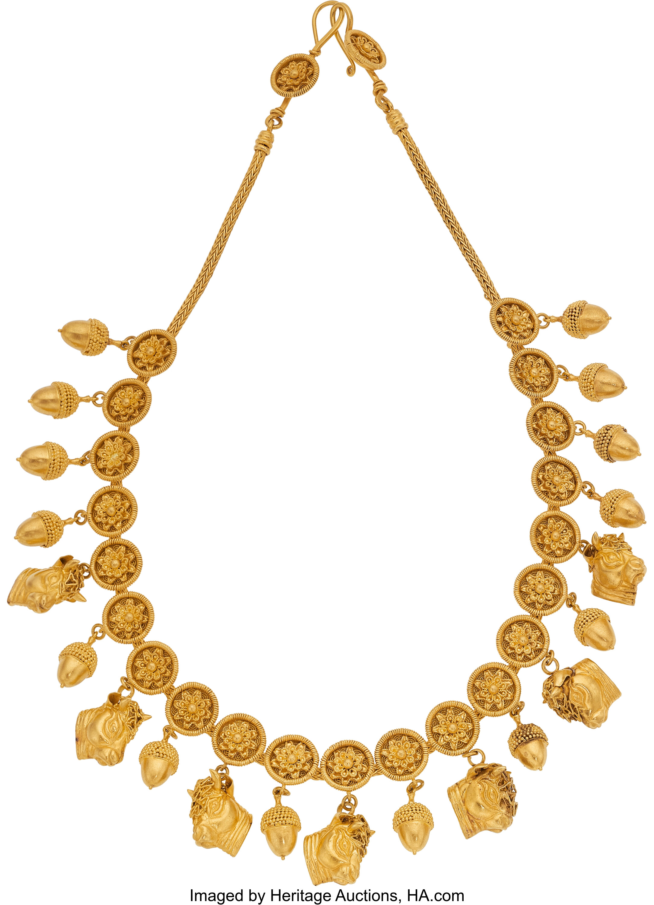 Gold Necklace, Lalaounis. ... Estate Jewelry Necklaces | Lot #55023 ...