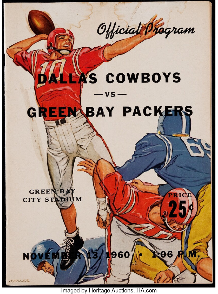 Let's Look At Some Vintage Packers vs. Cowboys Game Programs – The