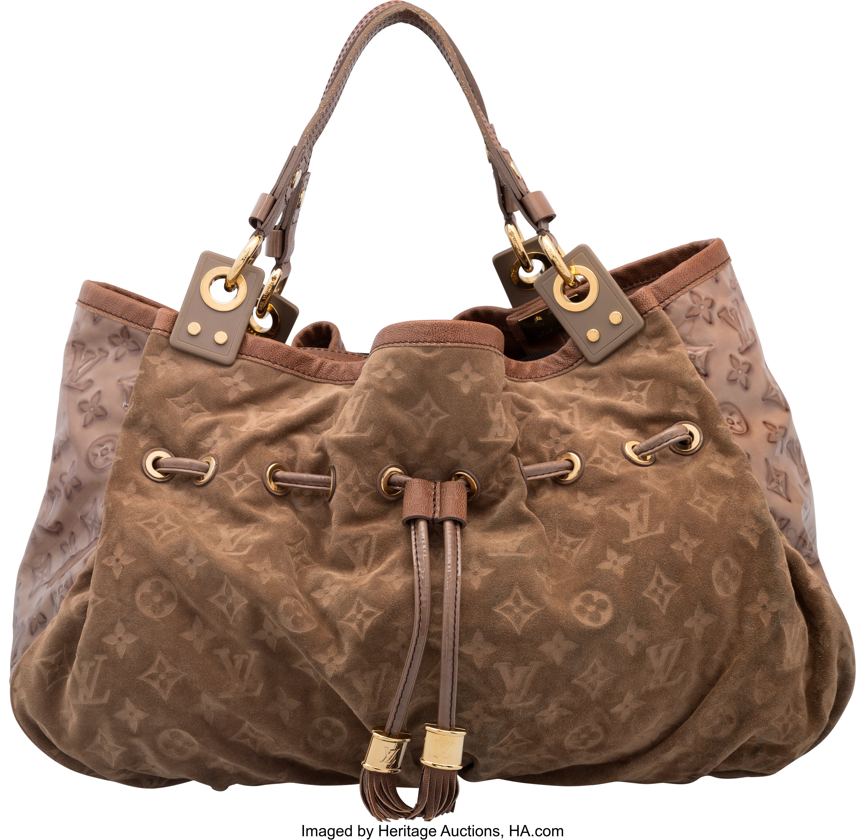 At Auction: Louis Vuitton, Louis Vuitton Cassis Epi Leather Alma PM Satchel