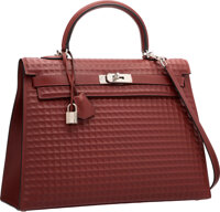 Sold at Auction: Hermes 2007 Rose Dragee Leather Birkin 35