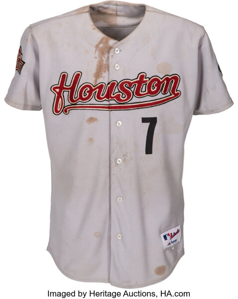 Craig Biggio player worn jersey patch baseball card (Houston Astros