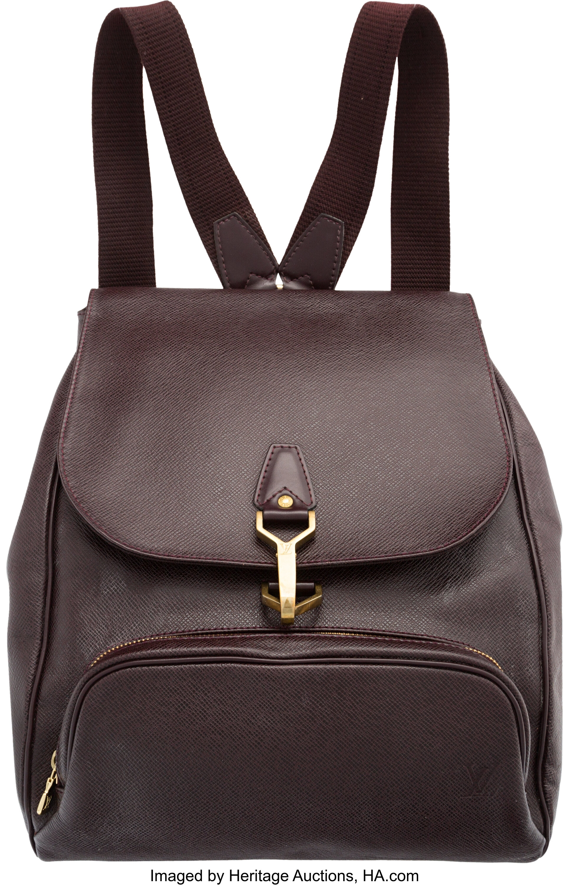 Louis Vuitton Burgundy Taiga Leather Cassiar Backpack 12lv1101 For Sale at  1stDibs