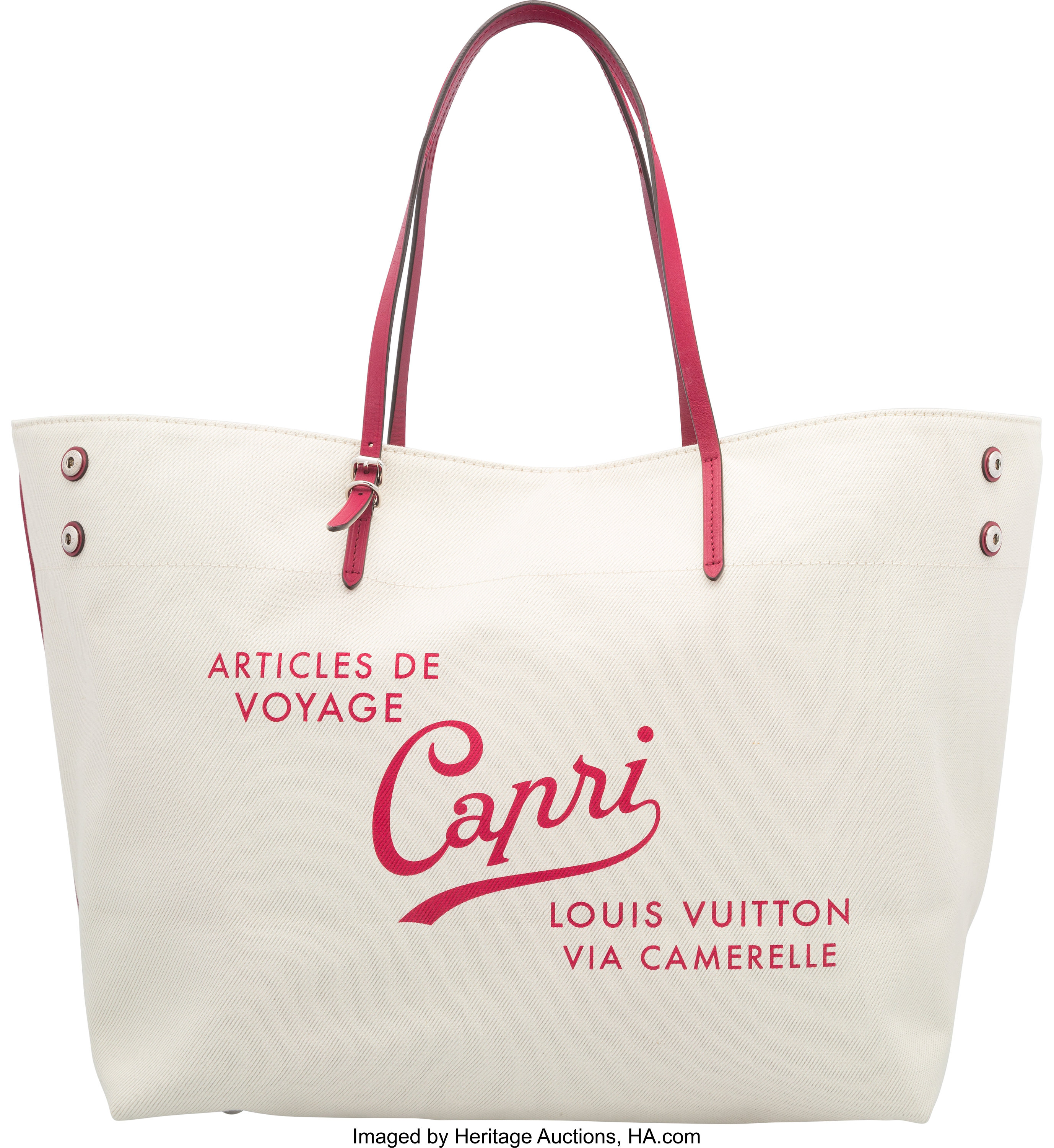 Sold at Auction: Louis Vuitton, LOUIS VUITTON 'CABAS ARTICLES DE VOYAGES'  TOTE BAG