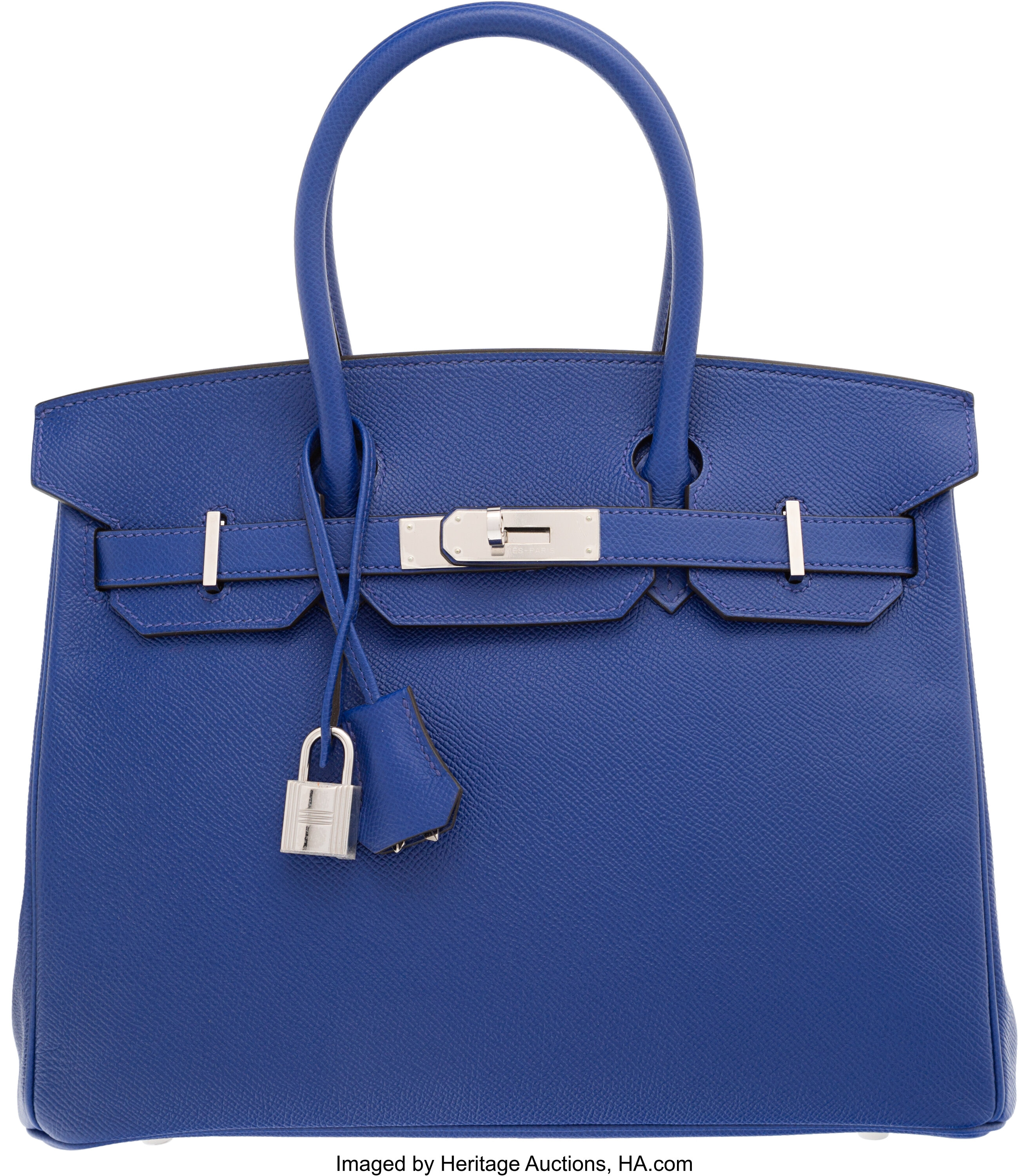 Hermes 30cm Blue Electric Epsom Leather Birkin Bag with Palladium | Lot ...