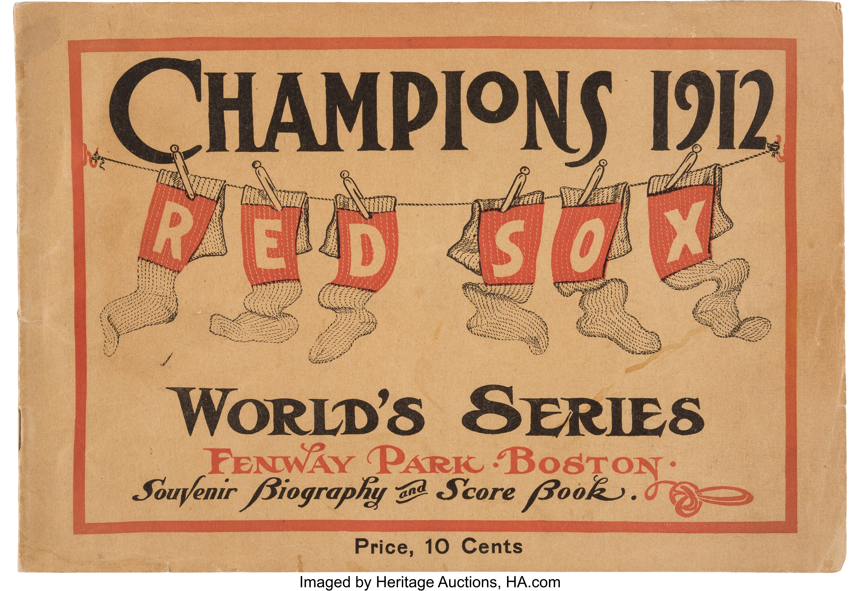 Boston Red Sox Giants 1912 World Series Vintage Poster — MUSEUM