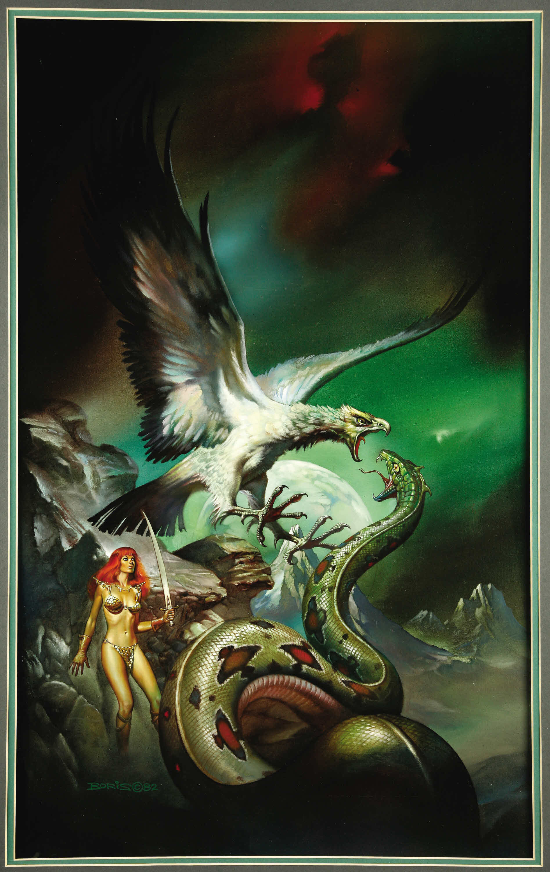 Boris Vallejo Red Sonja 5 Against the Prince of Hell 