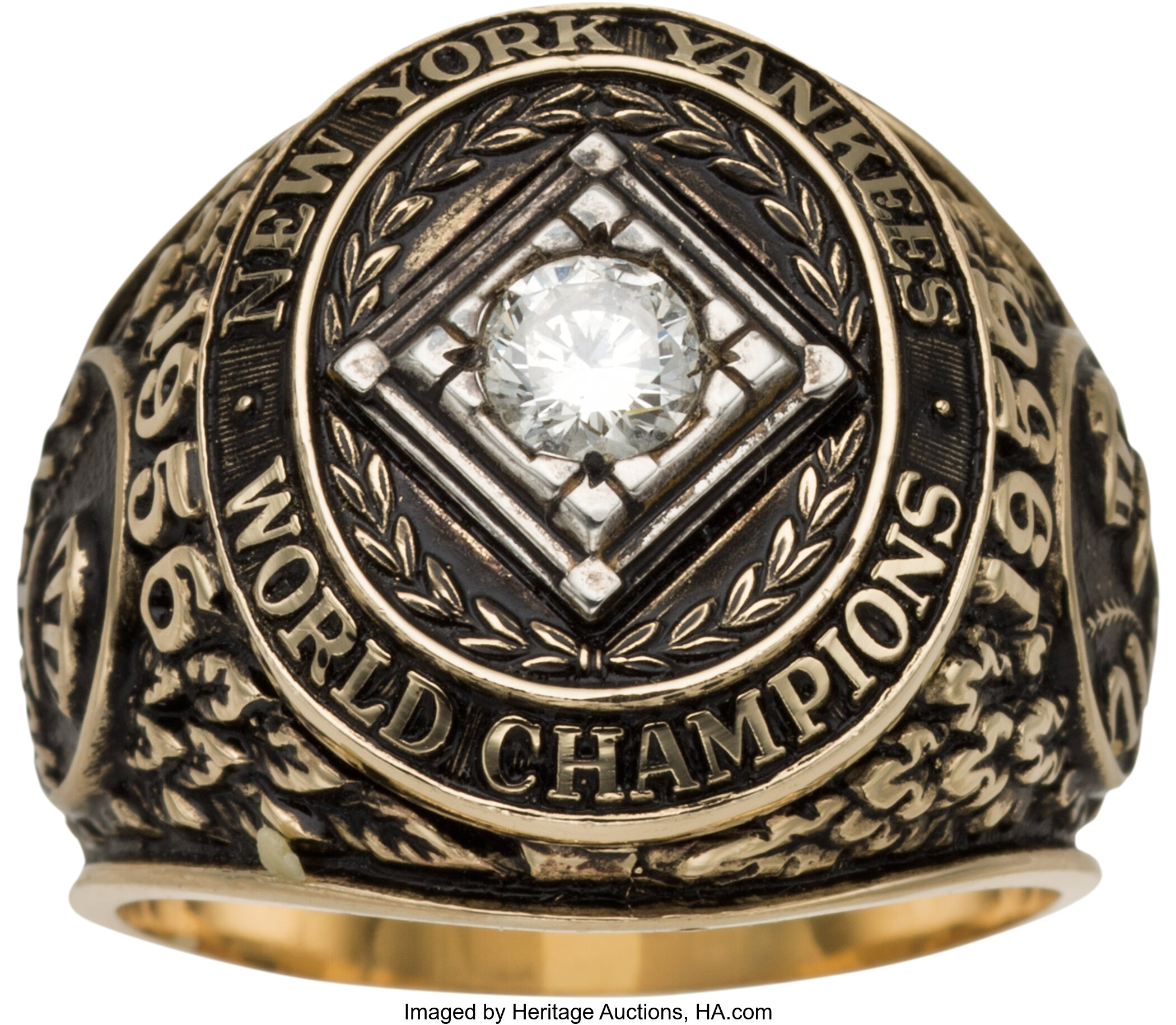 1956 New York Yankees World Series Championship Ring Presented to | Lot ...