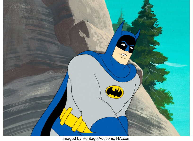 Super Friends Batman Production Cel and Master Background | Lot #13169 |  Heritage Auctions