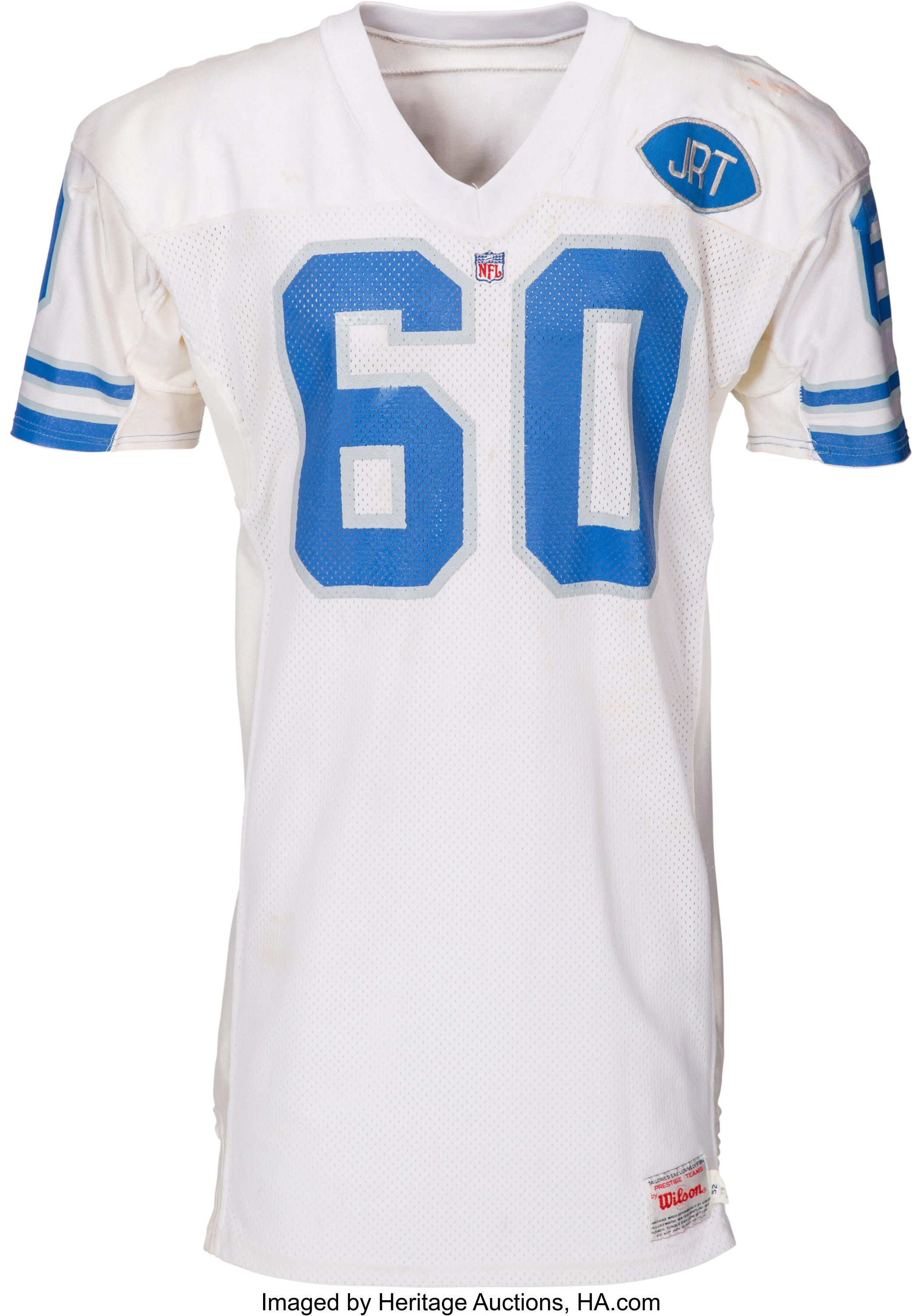 1991 Mike Utley Game Worn, Signed Detroit Lions Jersey