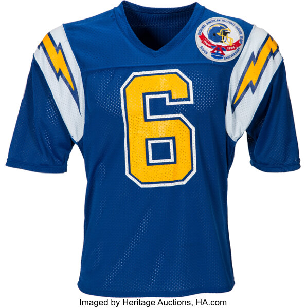 1984 Rolf Benirschke Game Worn San Diego Chargers Jersey with