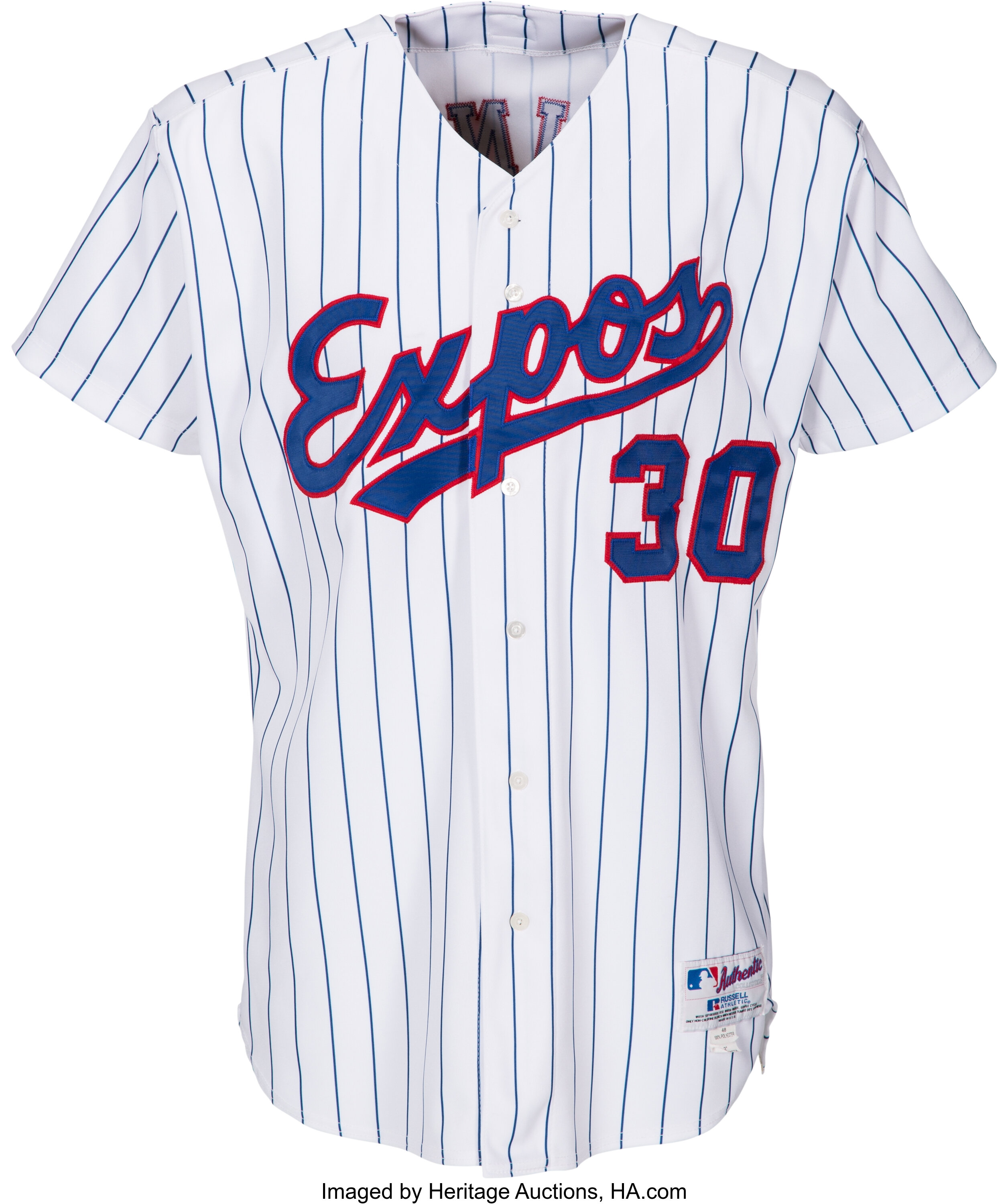 Circa 2004 Tim Raines Game Worn Montreal Expos Coach's Jersey