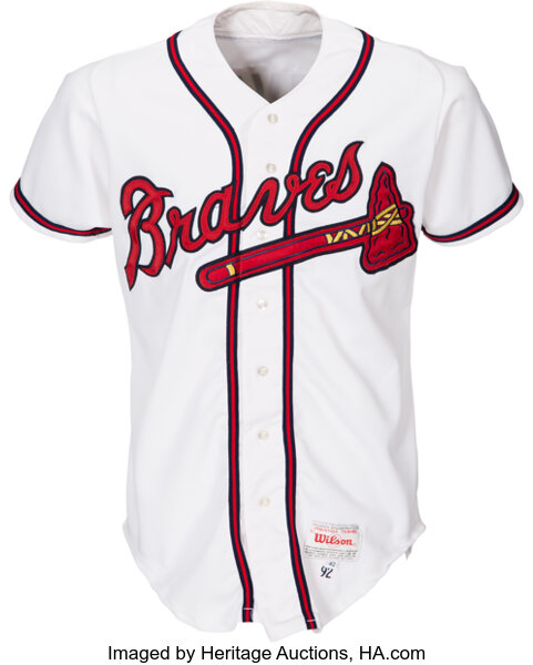Atlanta Braves Button Up Baseball Jersey – Forces Vintage