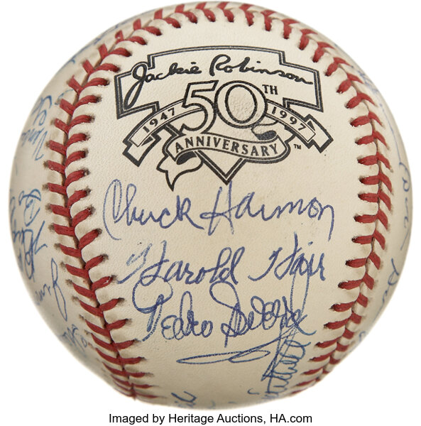 Buck O'Neil Autographed Jackie Robinson 50th Anniversary