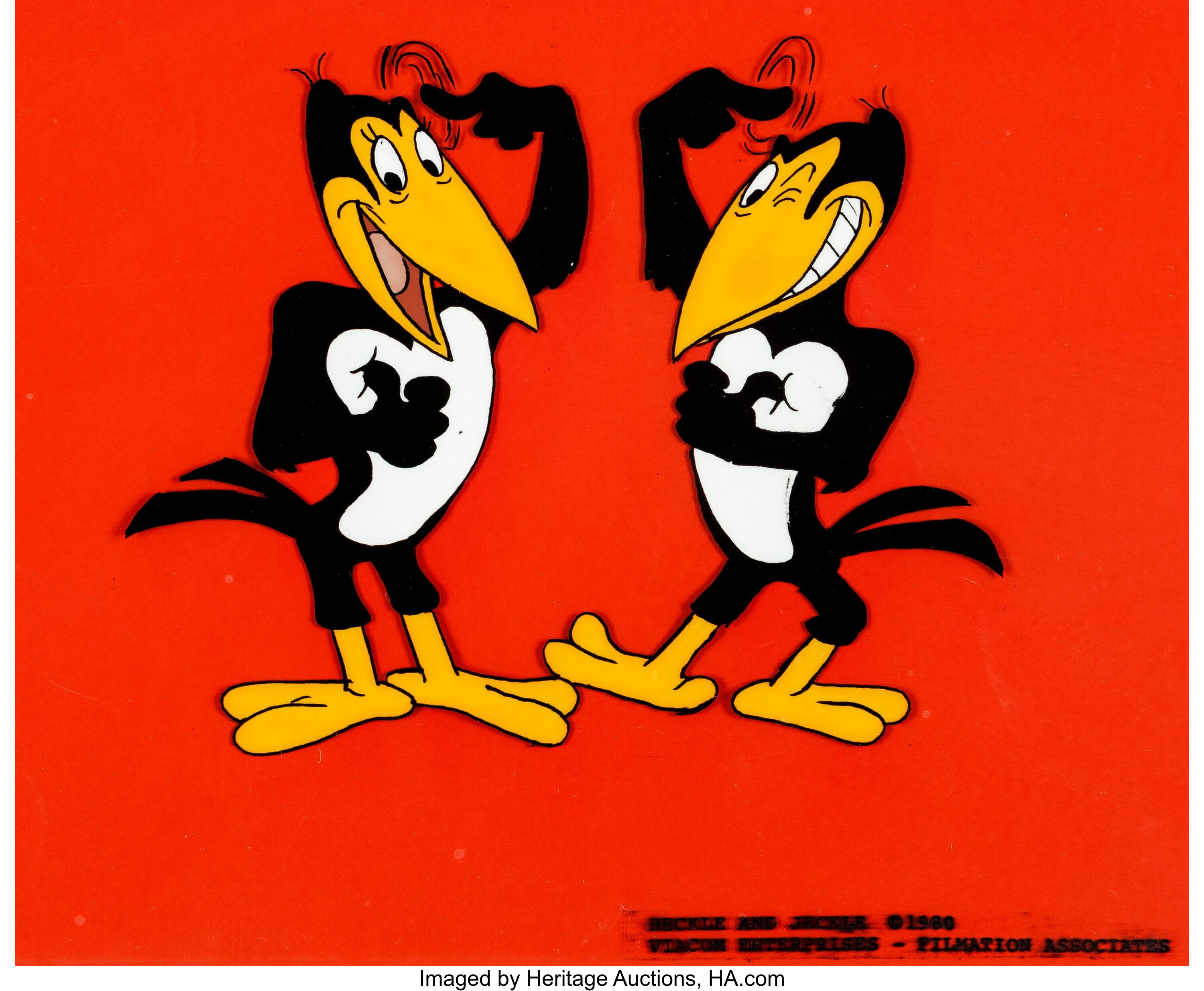 Heckle and Jeckle Publicity Cel (Filmation, 1980)... Animation Art