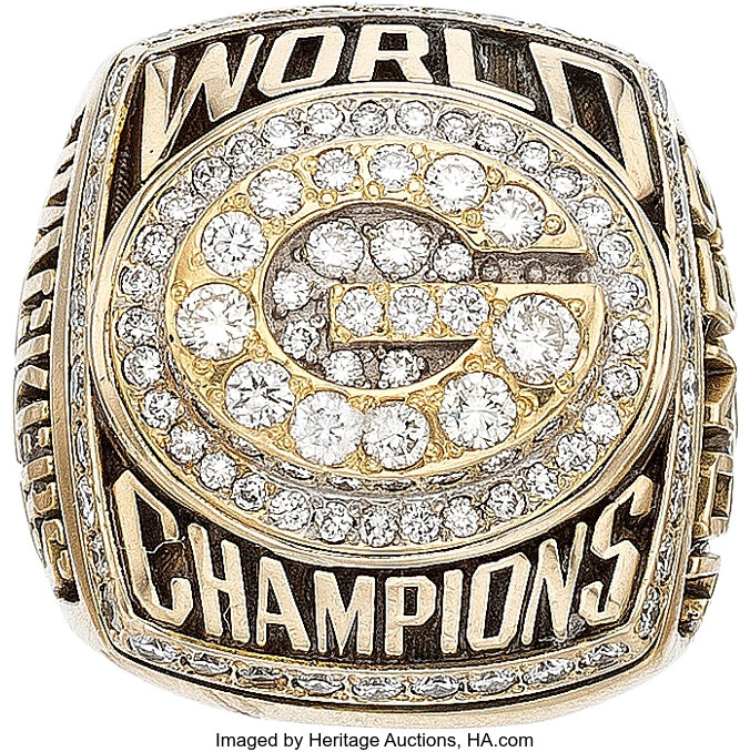 Sold at Auction: 1996 Green Bay Packers Staff Super Bowl Ring.