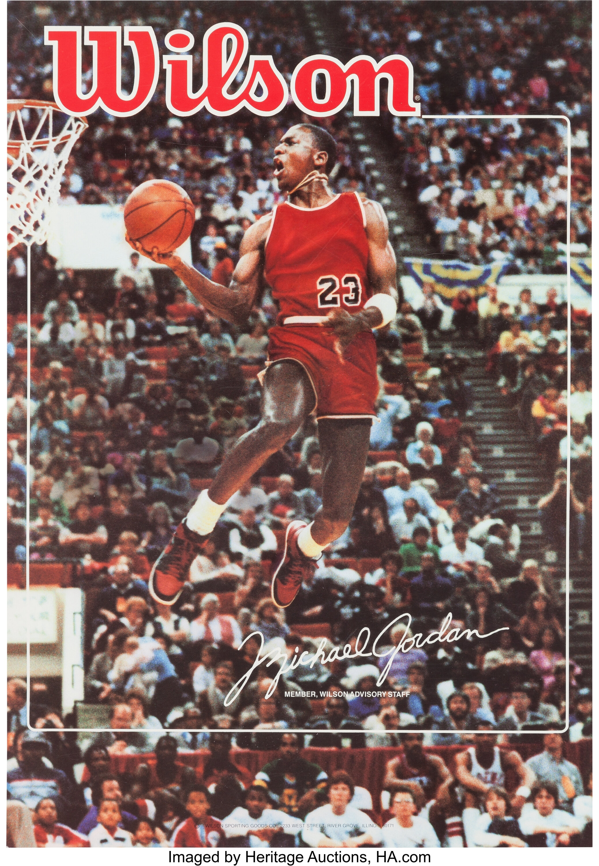 Michael Jordan Famous Foul Line Dunk Sports Poster Print 24 x 36 inches. 