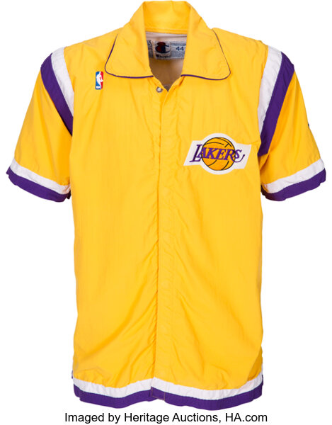 Early 1980's Los Angeles Lakers Game Worn Warmup Jacket.