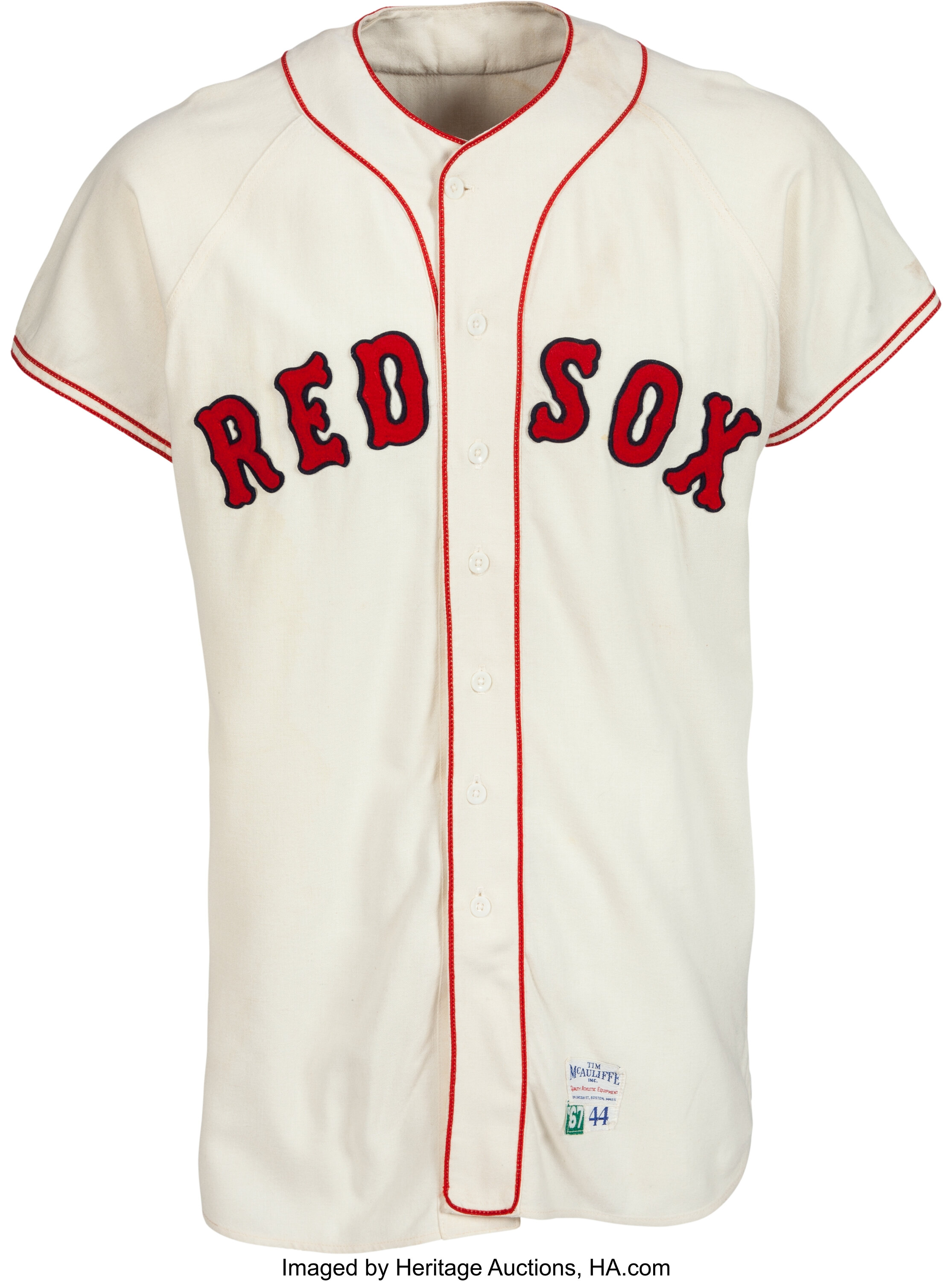 1967 Bobby Doerr Game Worn Boston Red Sox Coach's Jersey. , Lot #81367