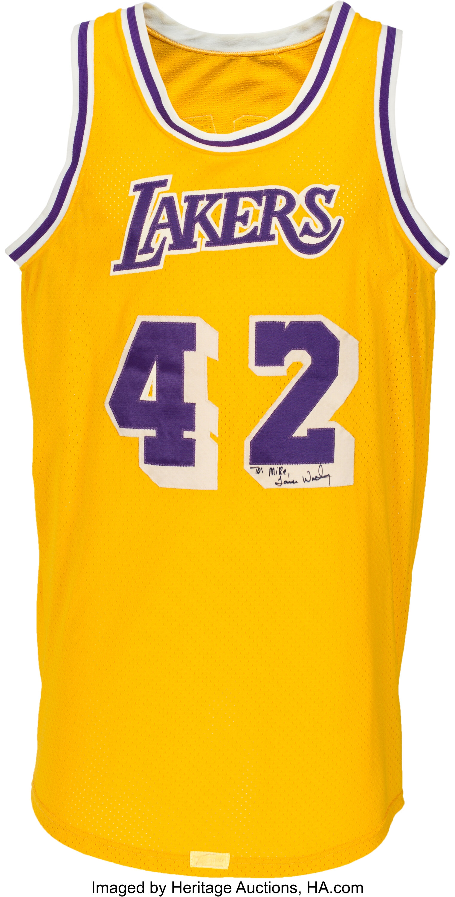 James Worthy- LA Lakers NBA Jersey- 3XL – The Vintage Store