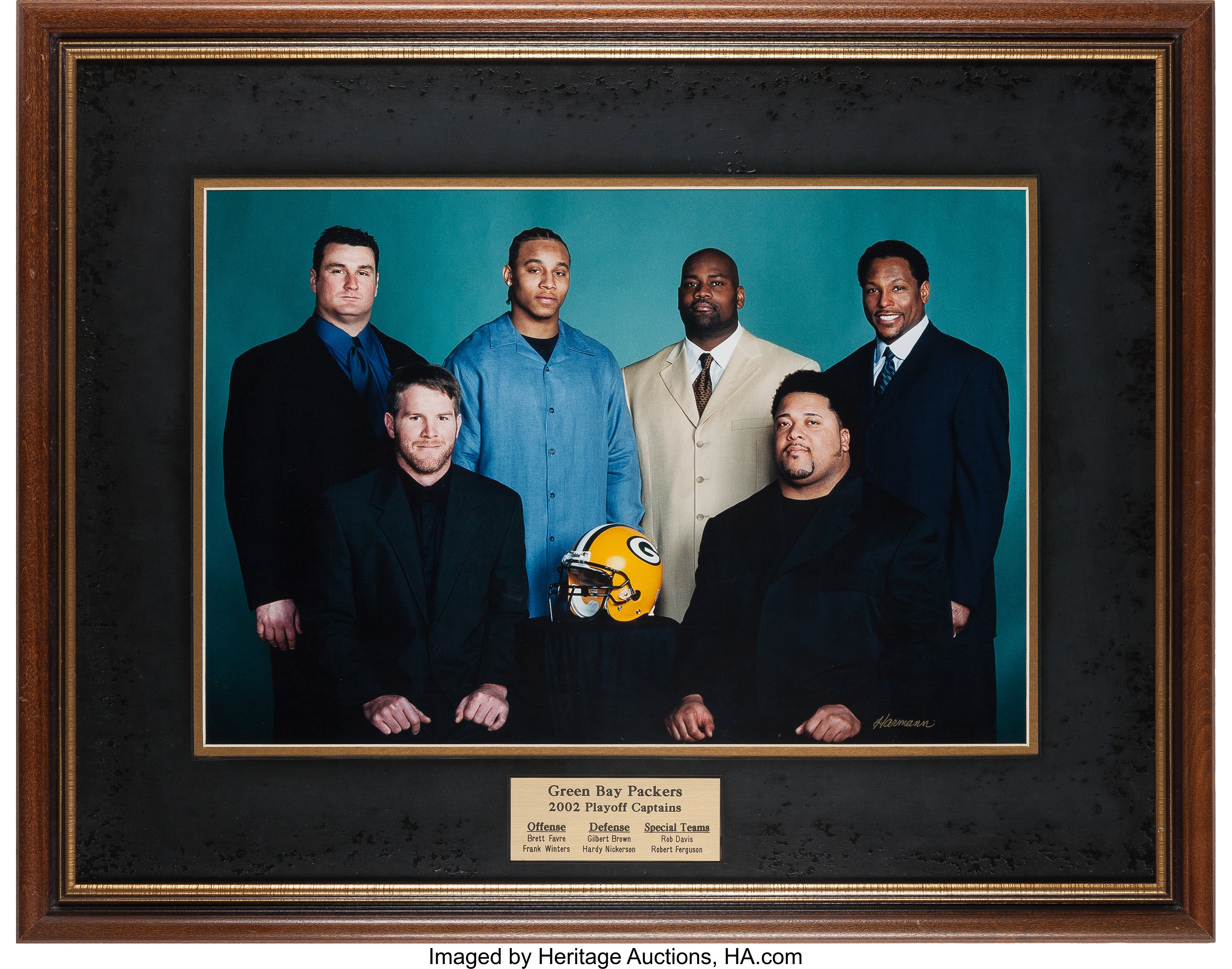 2007 Green Bay Packers Oversized Captains Photograph Presented to, Lot  #82684