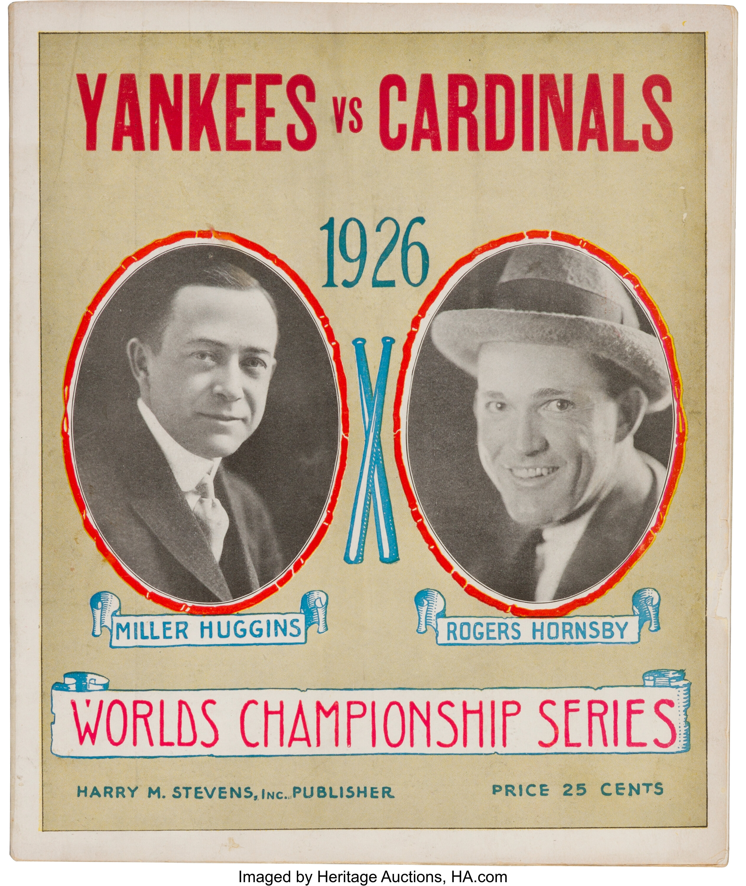 Sold at Auction: 1926 and 1927 World Series souvenir programs.