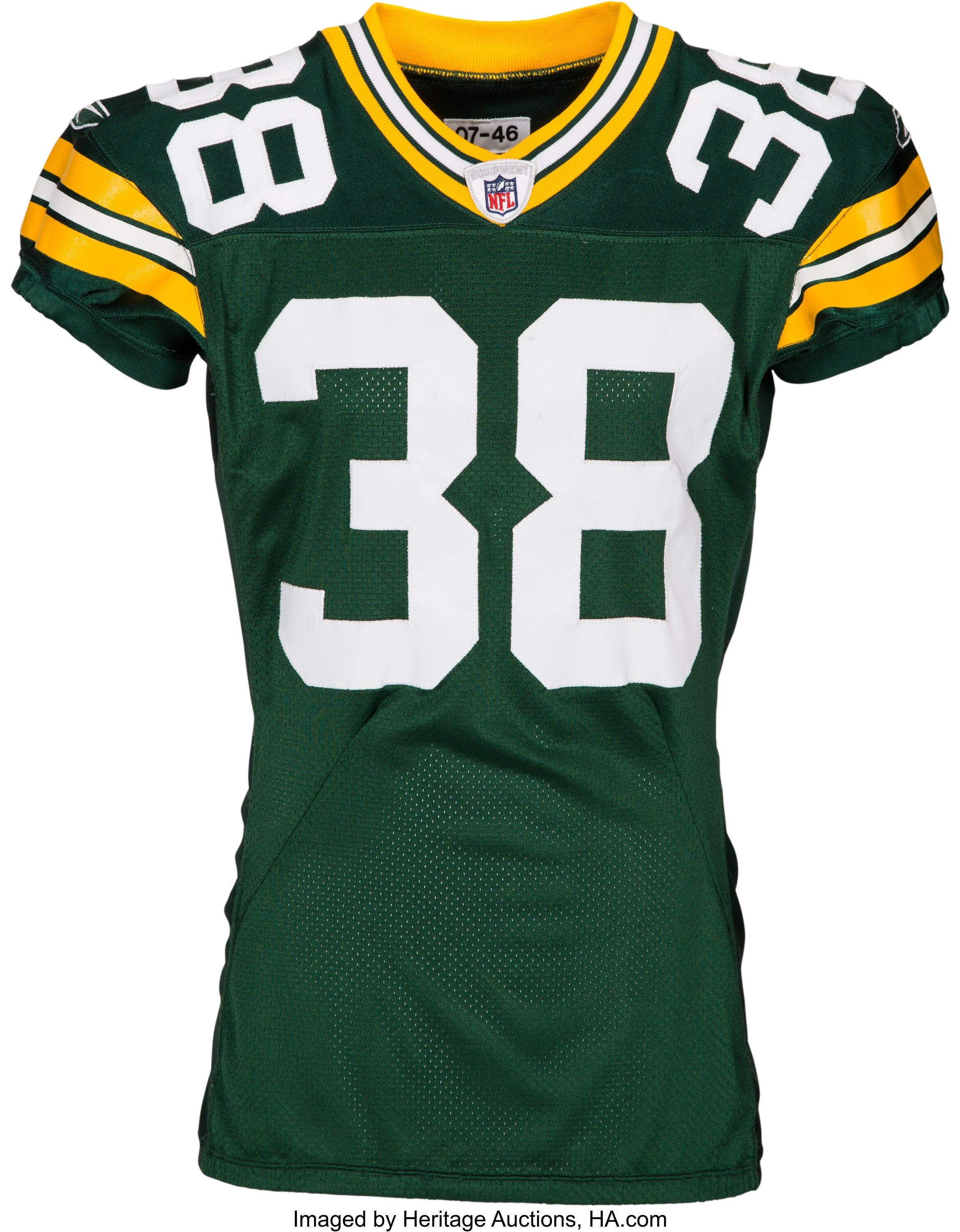 2007 Tramon Williams Game Worn Green Bay Packers Jersey.... | Lot ...