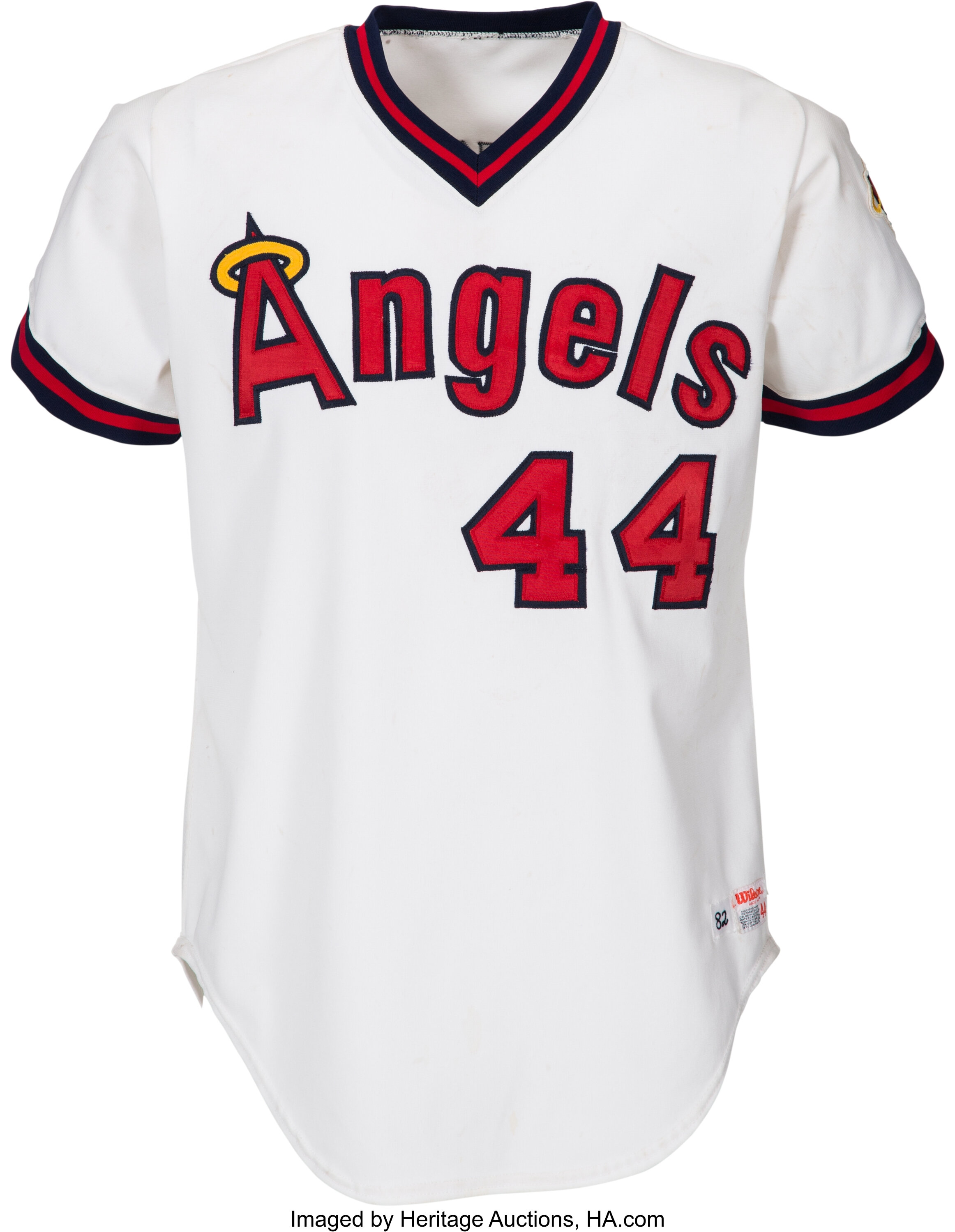 Early 1980's Reggie Jackson Game Worn California Angels Jersey