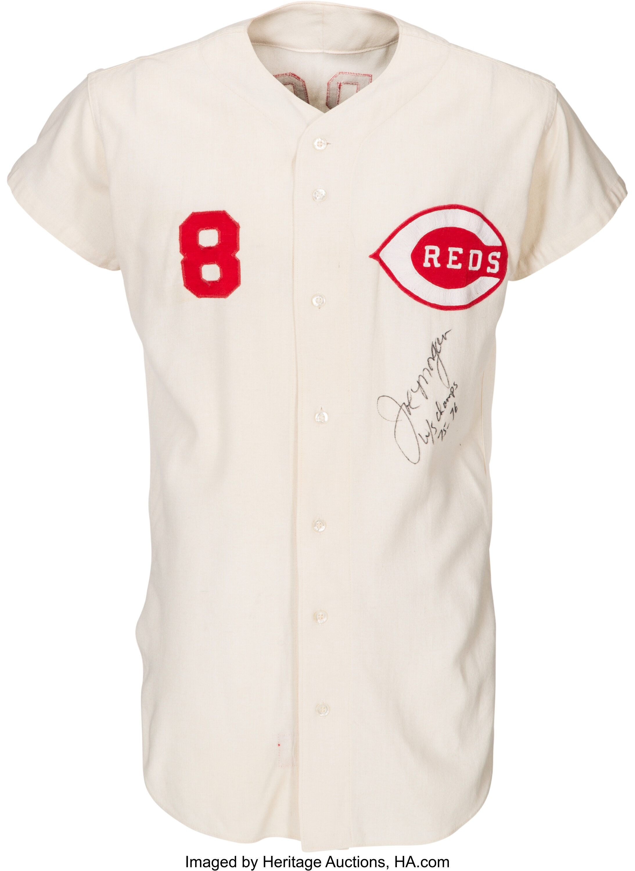 Joe Morgan Vintage Cincinnati Reds Rawlings Baseball Jersey (42)