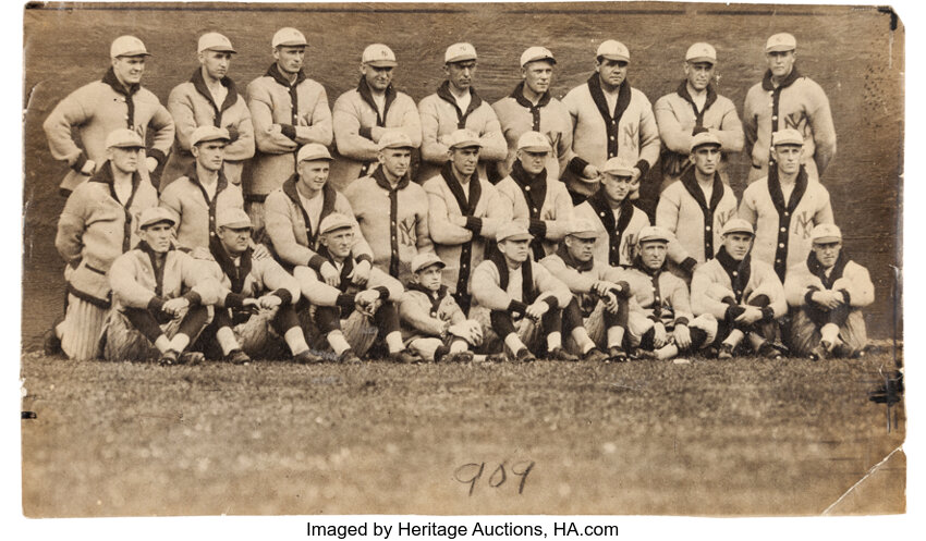 1927 Yankees Pitching Staff Original News Photograph, PSA/DNA Type, Lot  #50054