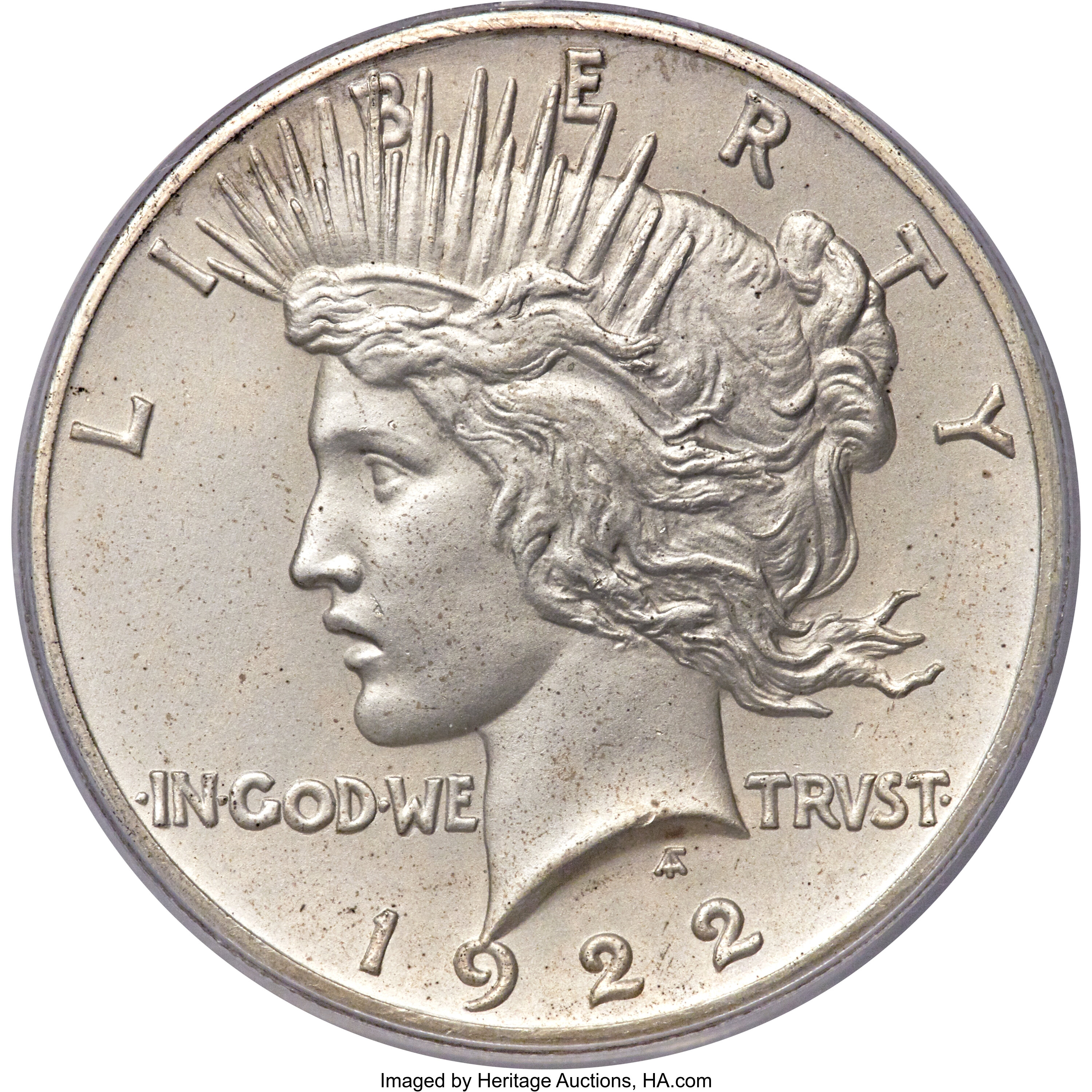 1922 peace dollar value uncirculated