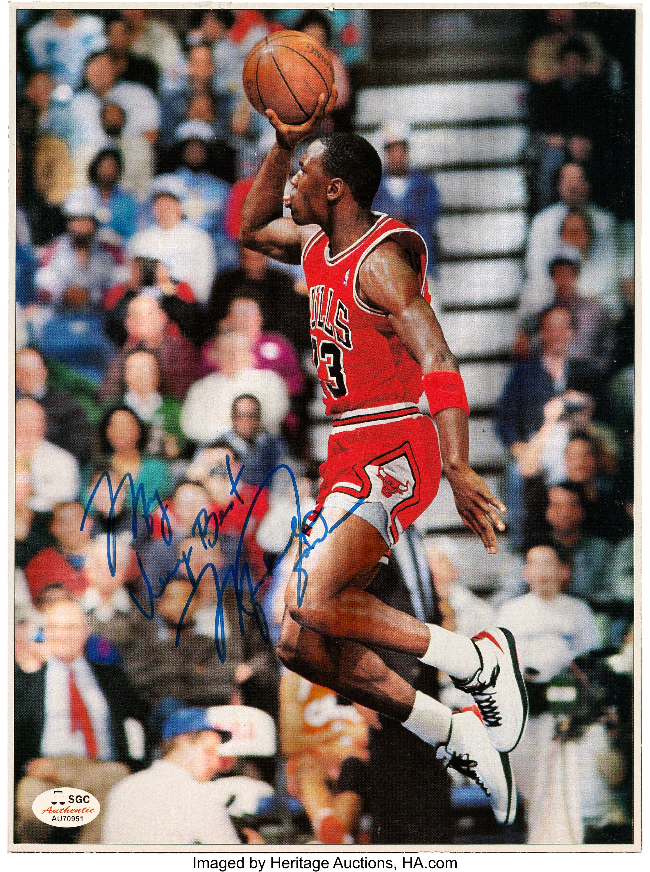 Leeds Professor reductor 1980's Michael Jordan Signed Photograph - Rare Early Signature.... | Lot  #82764 | Heritage Auctions