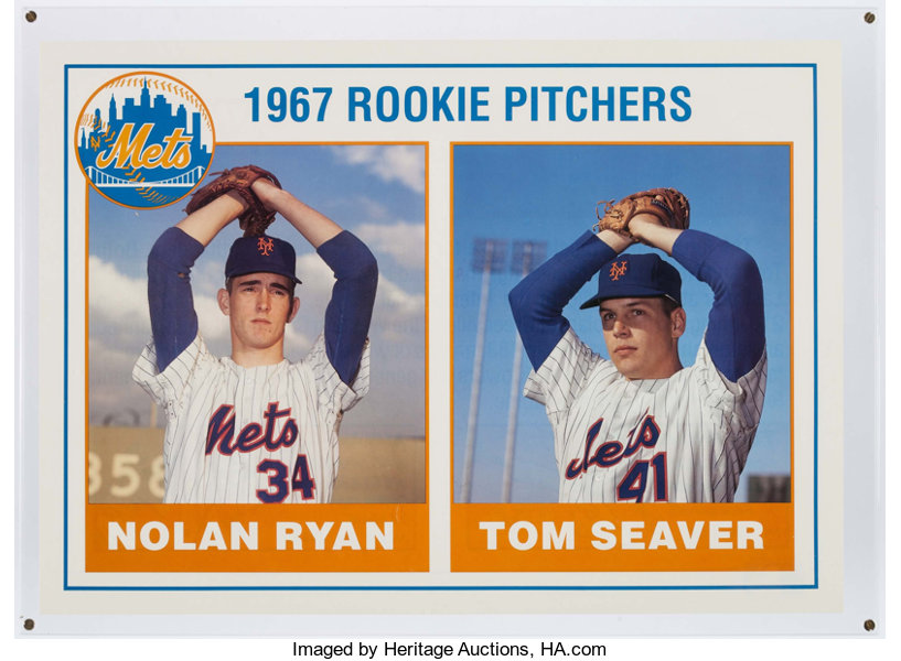 Tom Seaver and Nolan Ryan Metal Print by New York Daily News